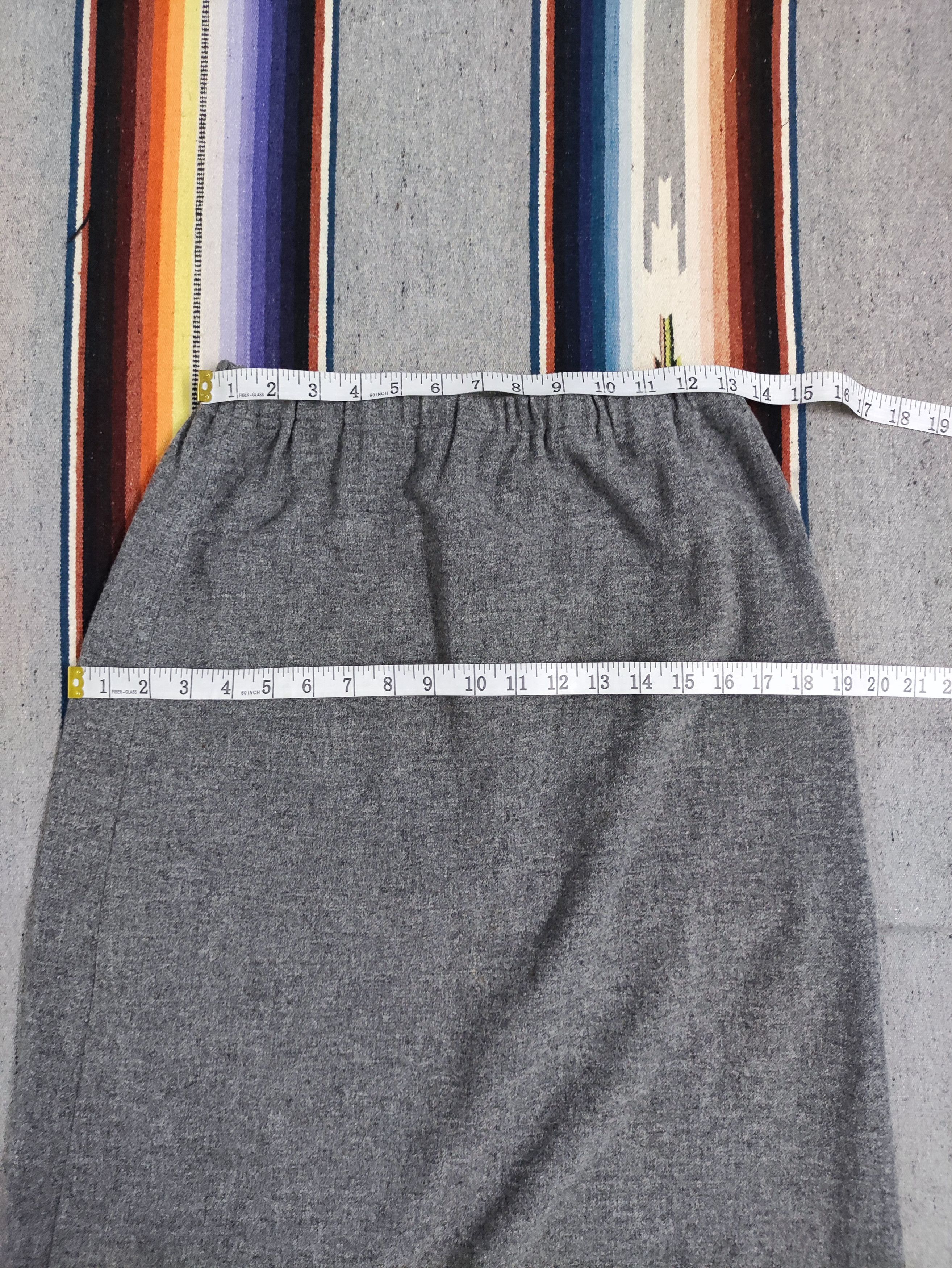 Issey Miyake Vintage Plantation Wool Maxi Skirt Size 26" / US 2 / IT 38 - 8 Thumbnail