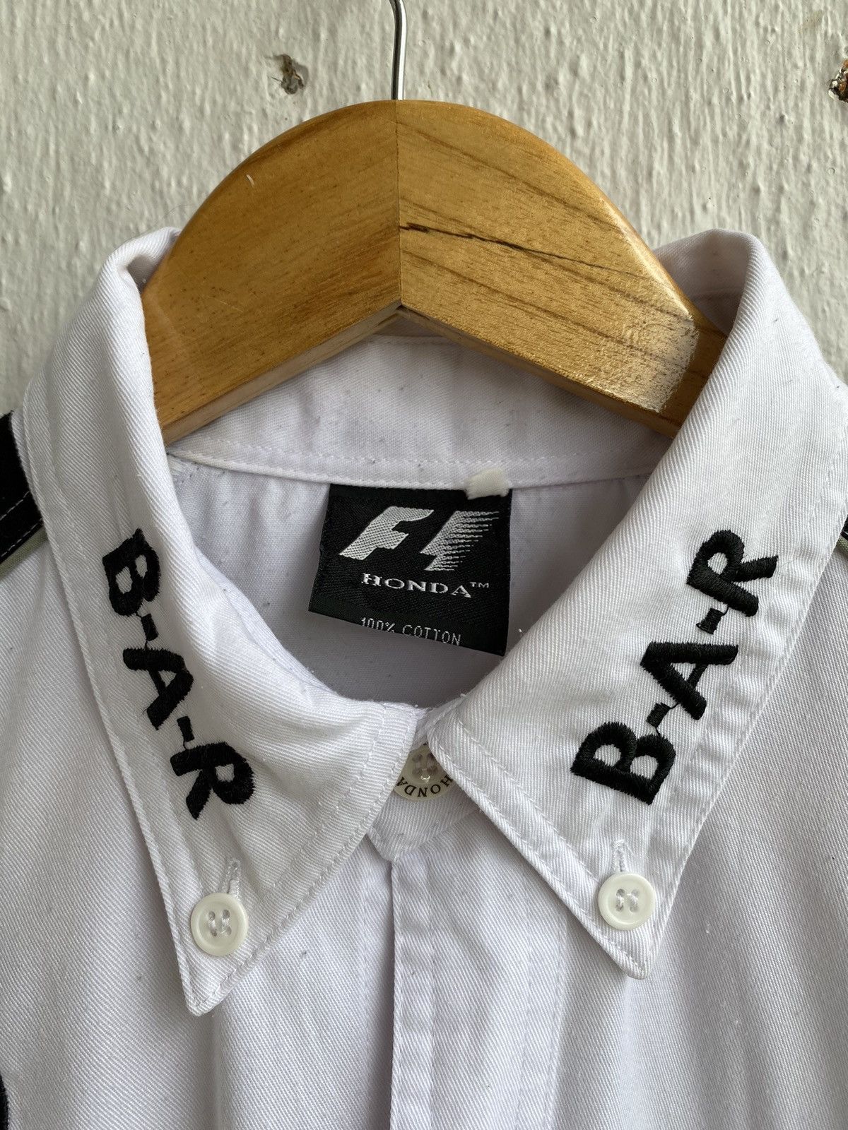 Honda × Japanese Brand Big Logo F1 HONDA Lucky Strike Crew Short Sleeve Work Shirt Size US XL / EU 56 / 4 - 4 Thumbnail