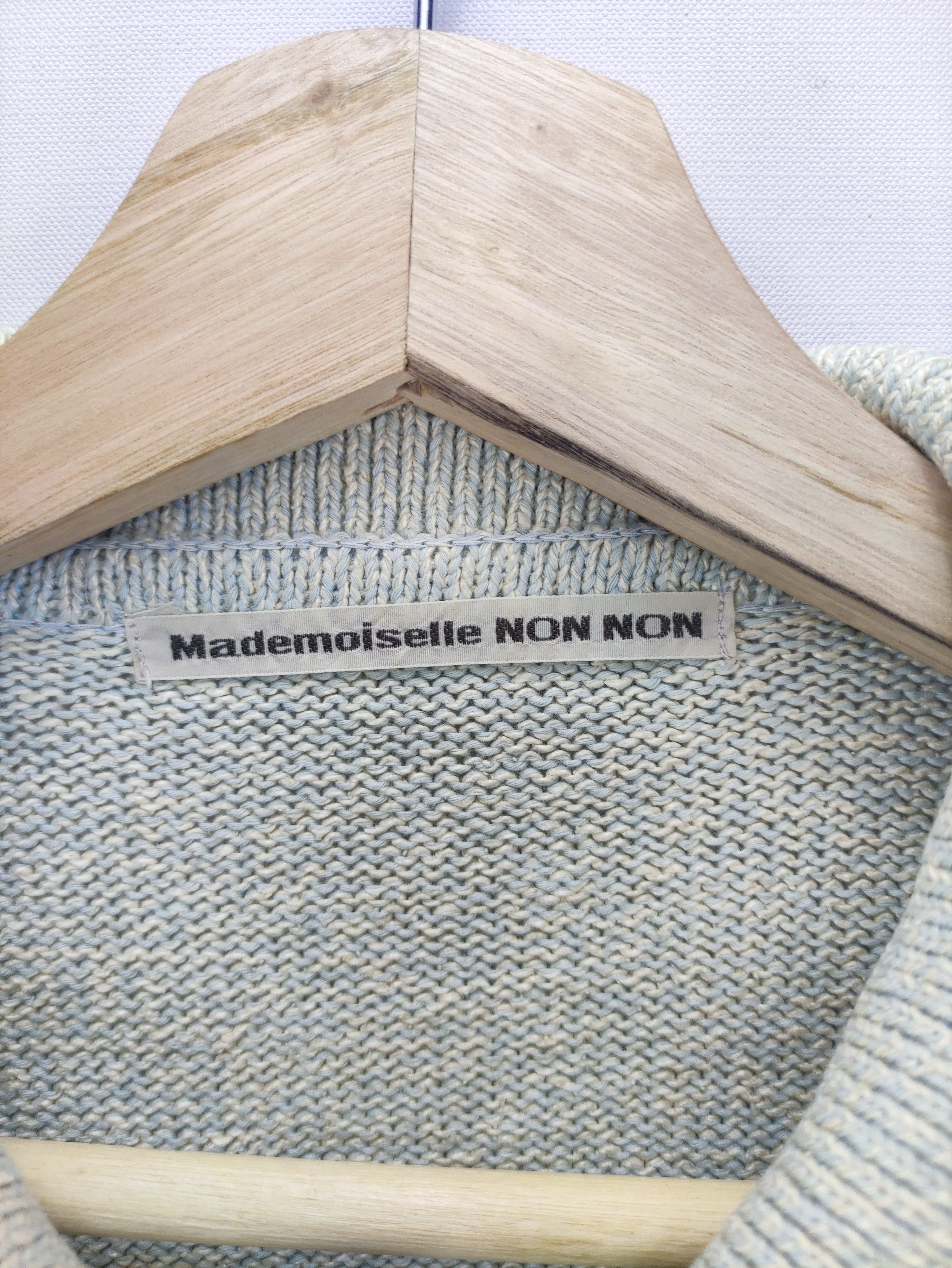 Mademoiselle Non Non Vintage Mademoiselles Non Non knit Sweater Button Up Size US M / EU 48-50 / 2 - 2 Thumbnail