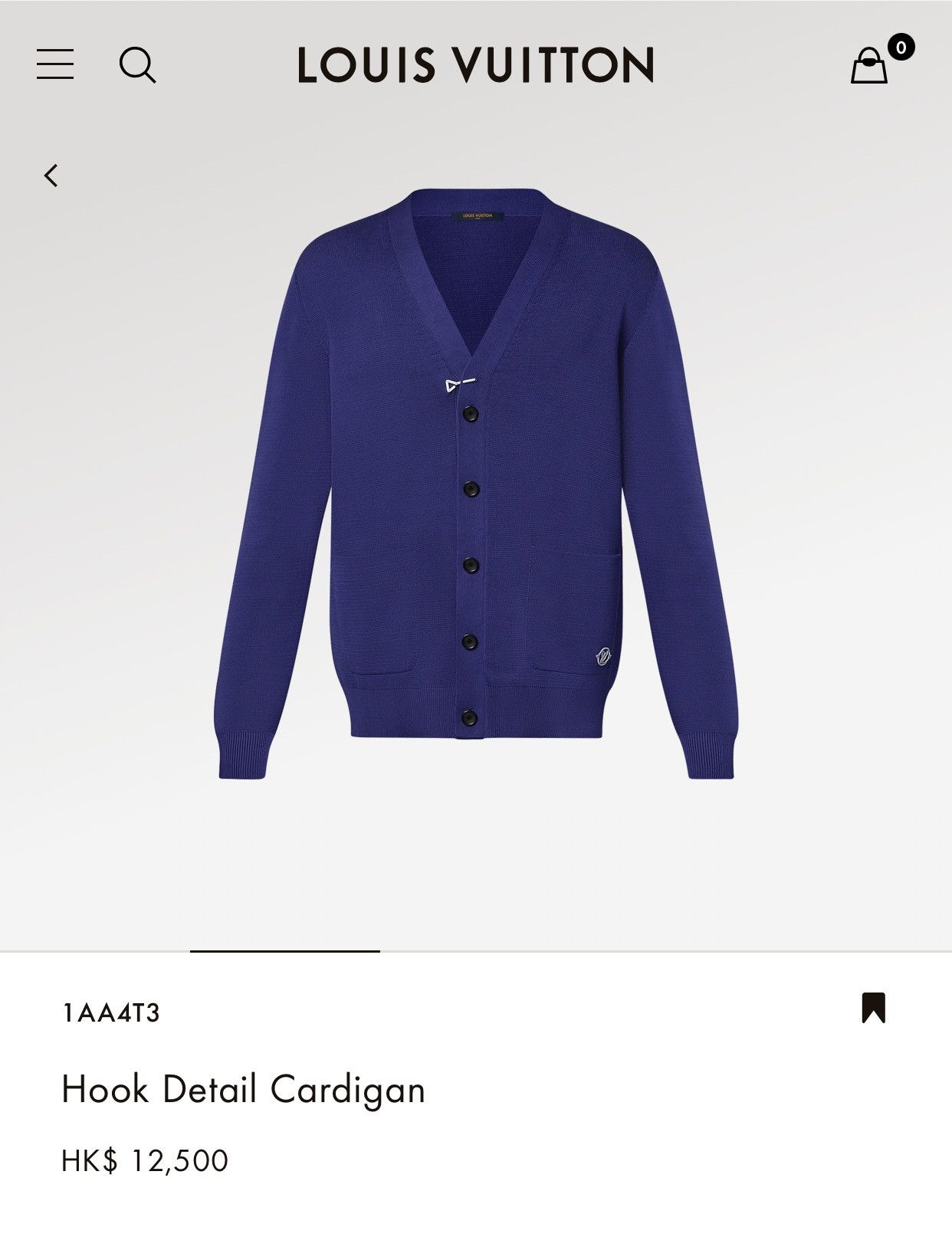 Louis Vuitton 2018 LV Monogram Cardigan w/ Tags - Blue Sweaters, Clothing -  LOU755602