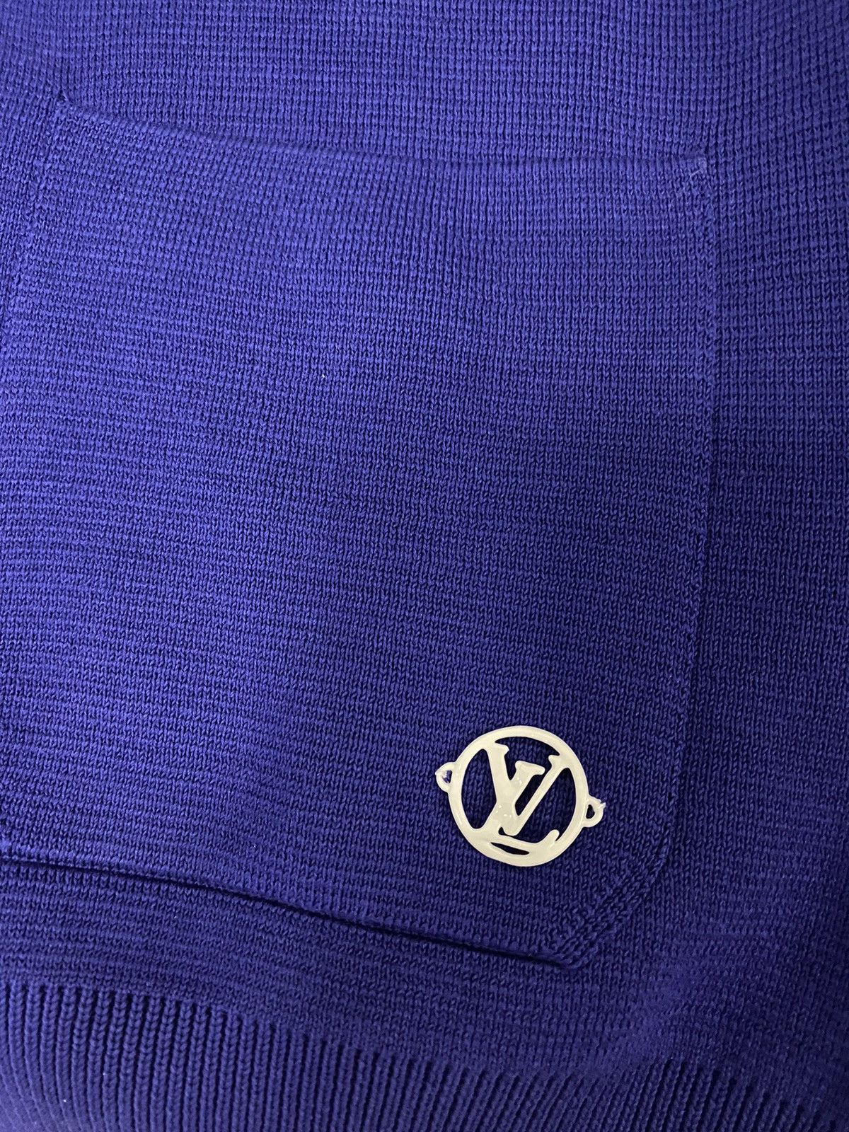 Louis Vuitton Louis Vuitton blue hook detail cardigan M Size US M / EU 48-50 / 2 - 7 Thumbnail