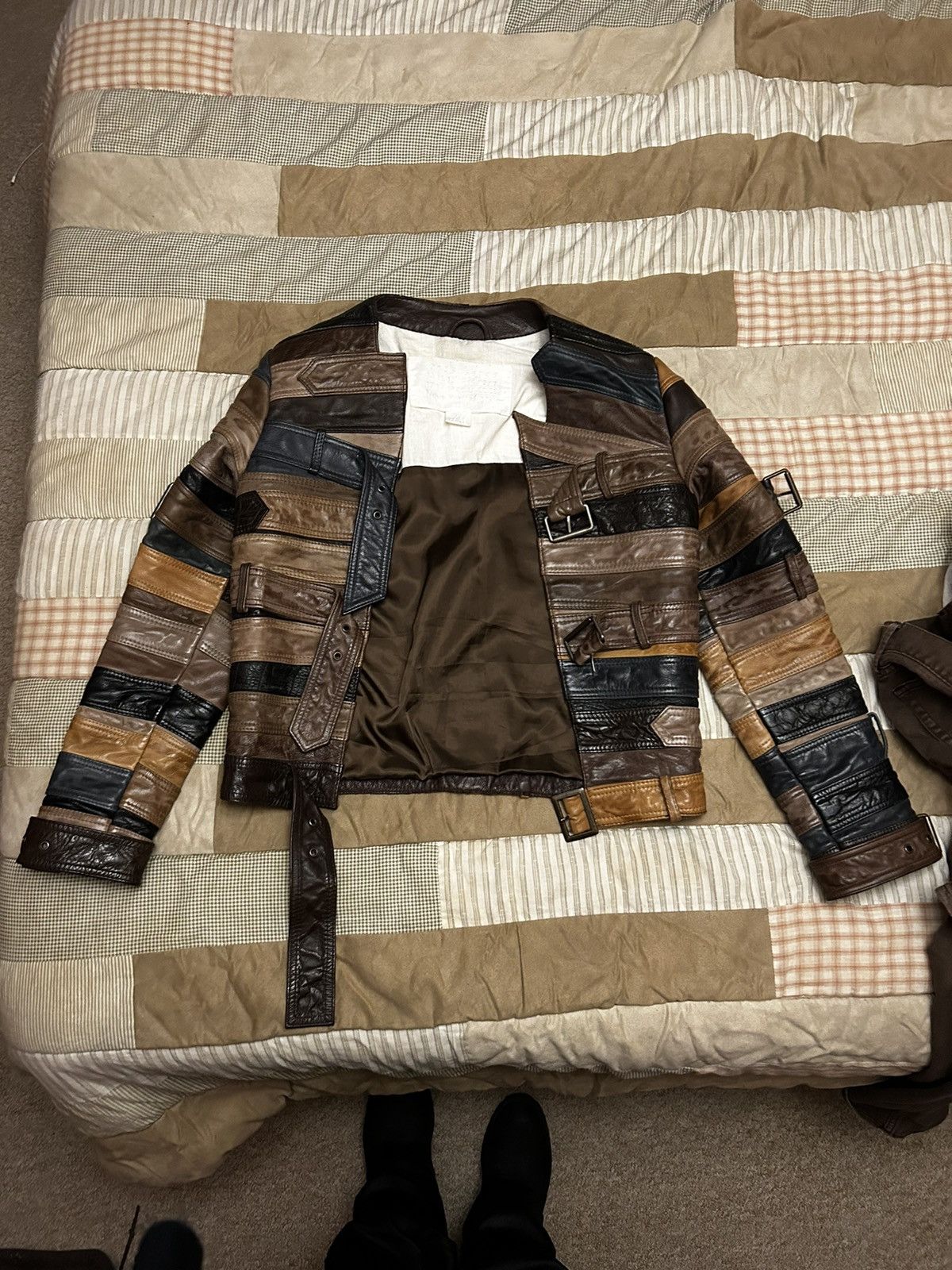 Maison Margiela H&M x Maison Martin Margiela Leather Belt Jacket Grailed