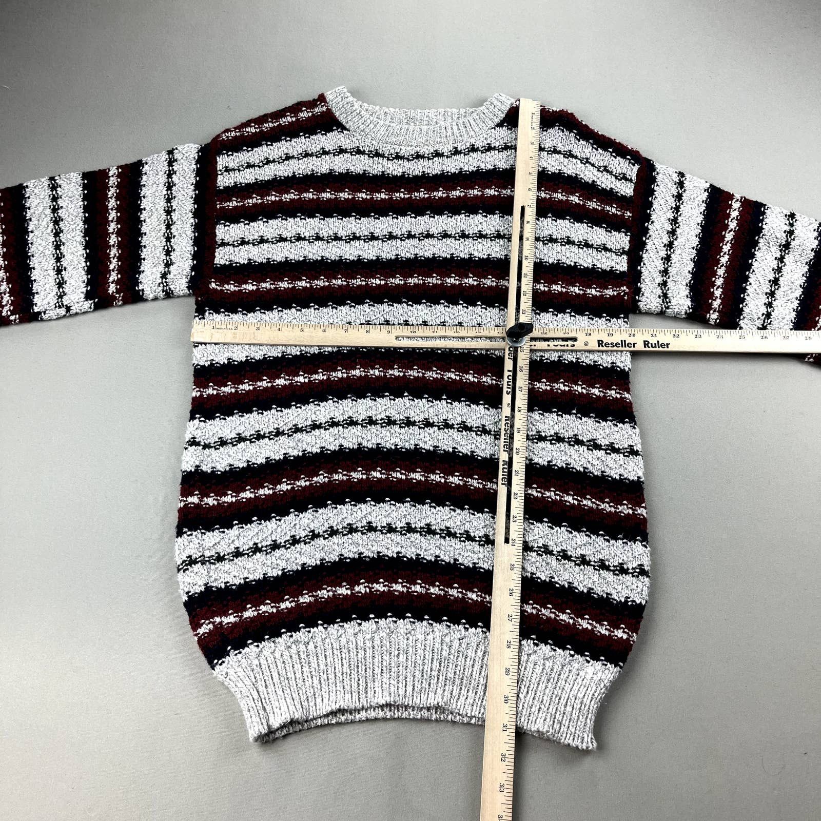 Vintage Vintage Striped Sweater Medium Beige Multicolor Fieldmaster Size US M / EU 48-50 / 2 - 7 Thumbnail