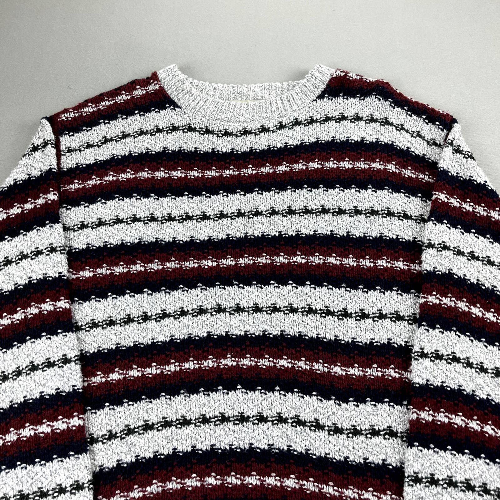 Vintage Vintage Striped Sweater Medium Beige Multicolor Fieldmaster Size US M / EU 48-50 / 2 - 2 Preview
