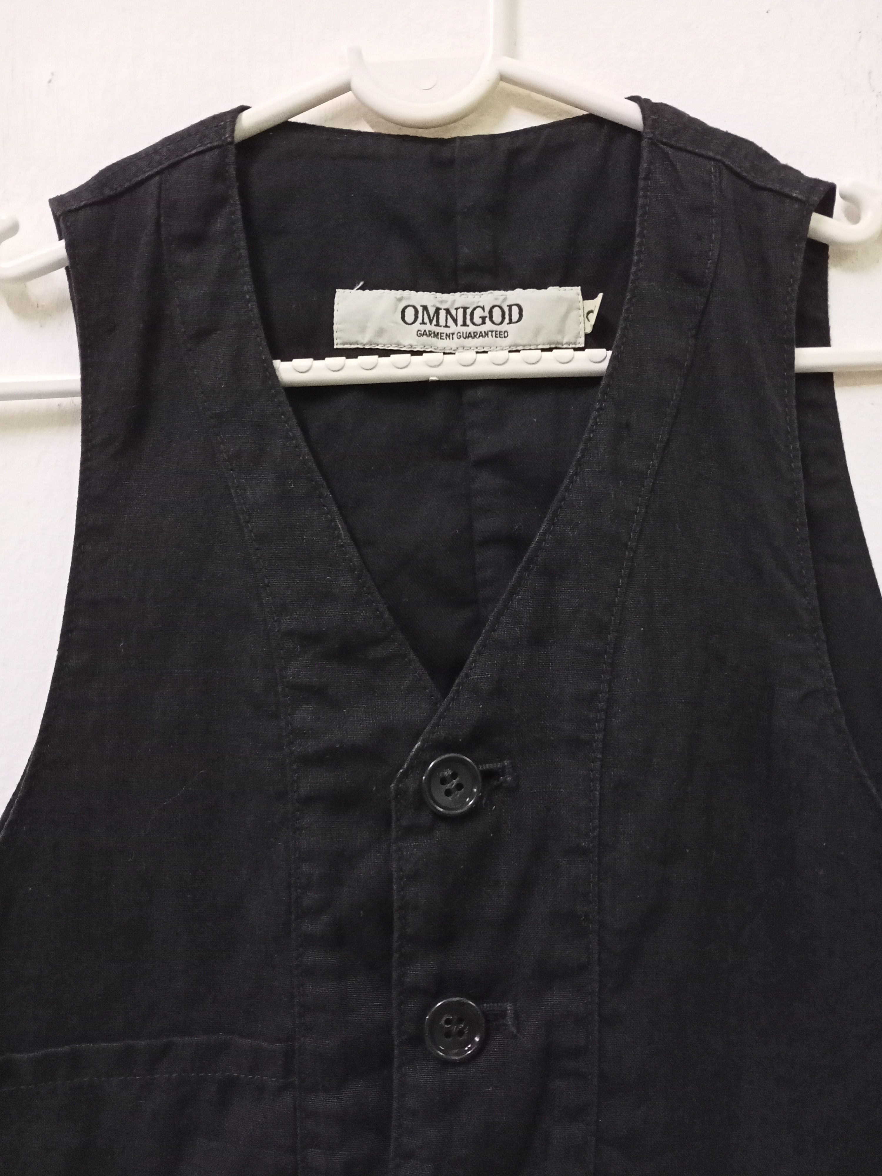 Japanese Brand Omnigod black Women Vest Size XS / US 0-2 / IT 36-38 - 2 Thumbnail