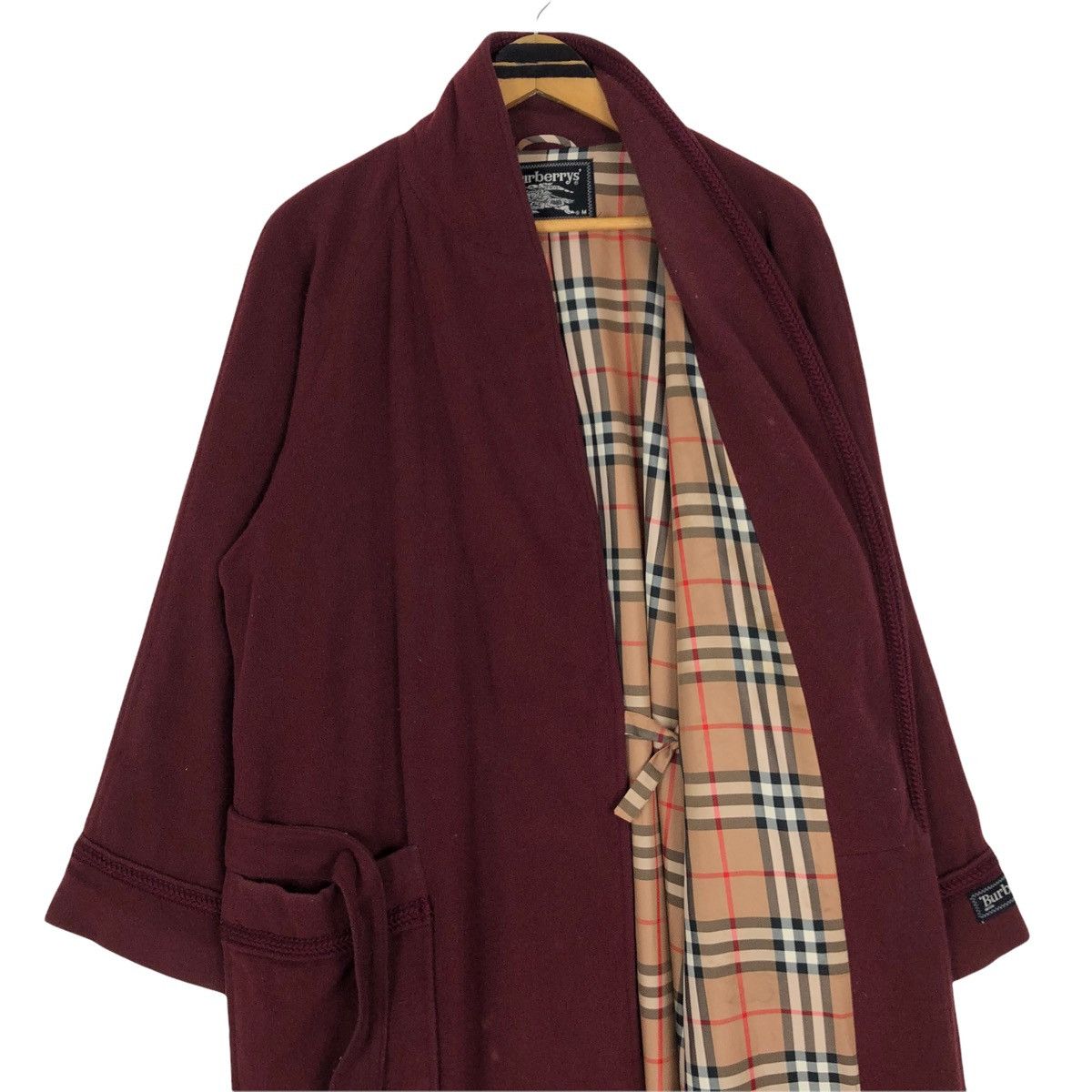 Burberry Vintage Burberrys Wool Robes Nova Check Lining Size US L / EU 52-54 / 3 - 13 Thumbnail