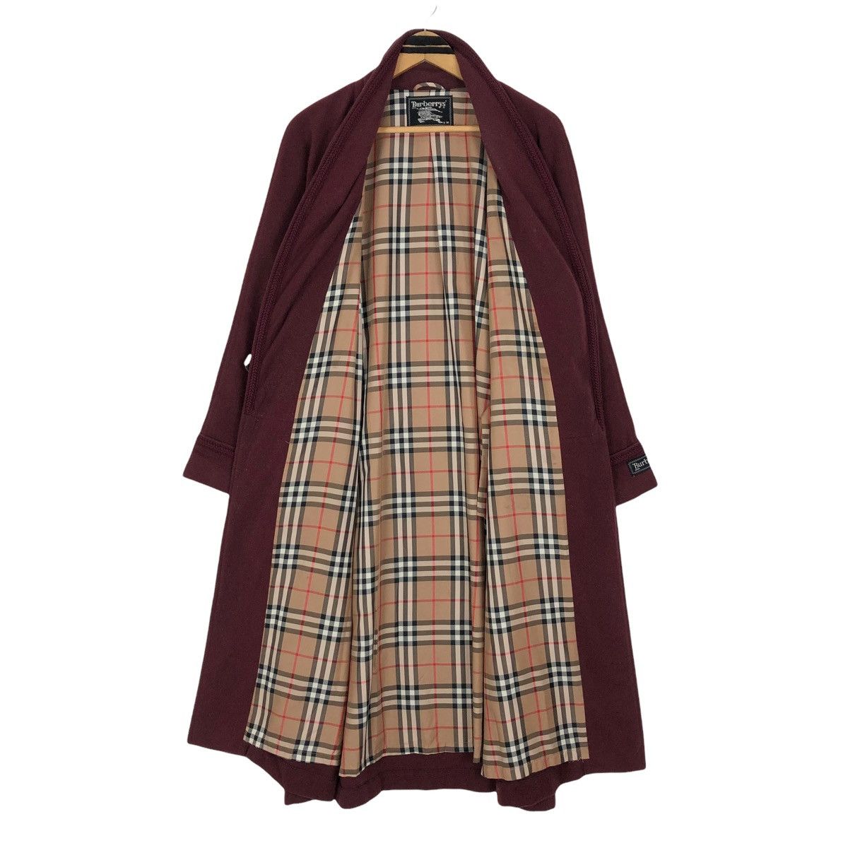 Burberry Vintage Burberrys Wool Robes Nova Check Lining Size US L / EU 52-54 / 3 - 15 Thumbnail