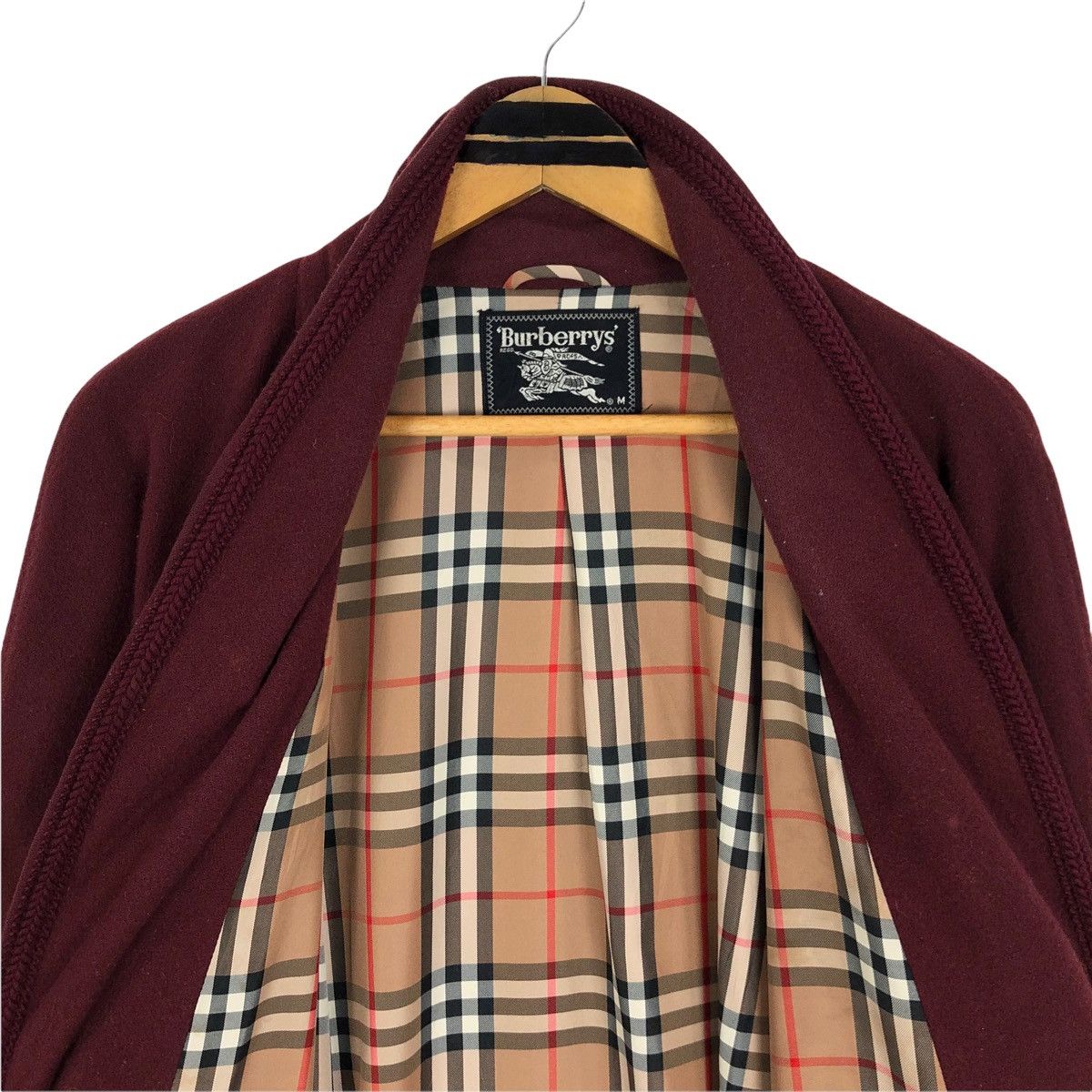 Burberry Vintage Burberrys Wool Robes Nova Check Lining Size US L / EU 52-54 / 3 - 14 Thumbnail