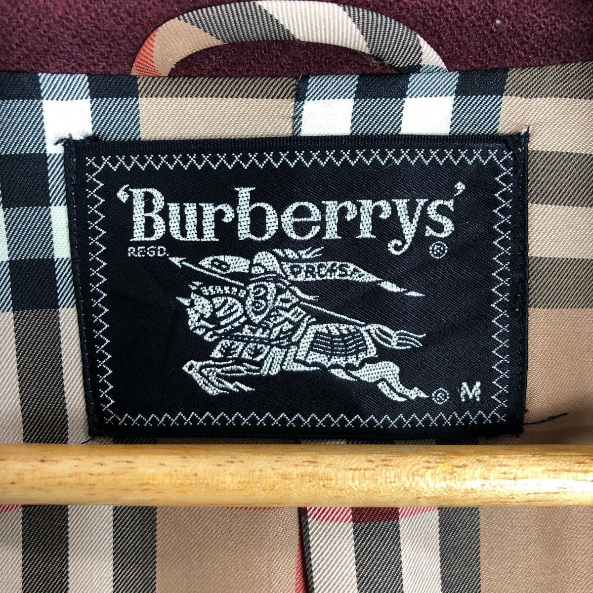 Burberry Vintage Burberrys Wool Robes Nova Check Lining Size US L / EU 52-54 / 3 - 16 Thumbnail