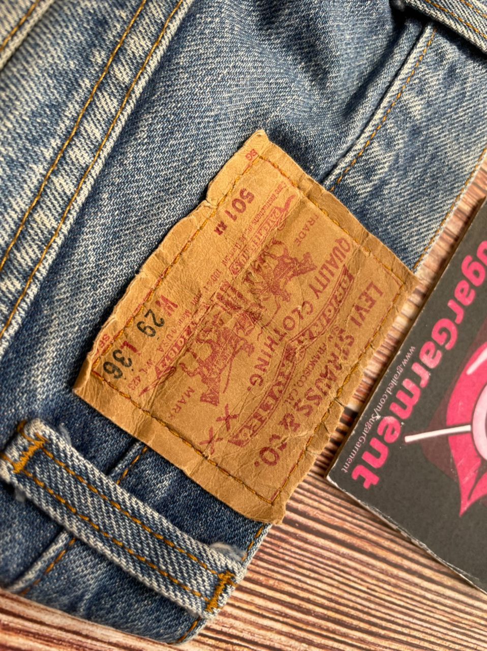 Levi's Levis 501 Jeans KURT COBAIN Painting Size US 29 - 10 Thumbnail