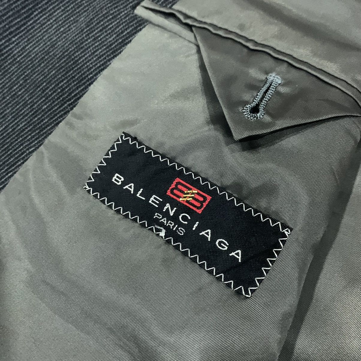 Balenciaga 🔥Balenciaga Paris Pinstripe Wool Blazer Jacket Size US M / EU 48-50 / 2 - 12 Thumbnail