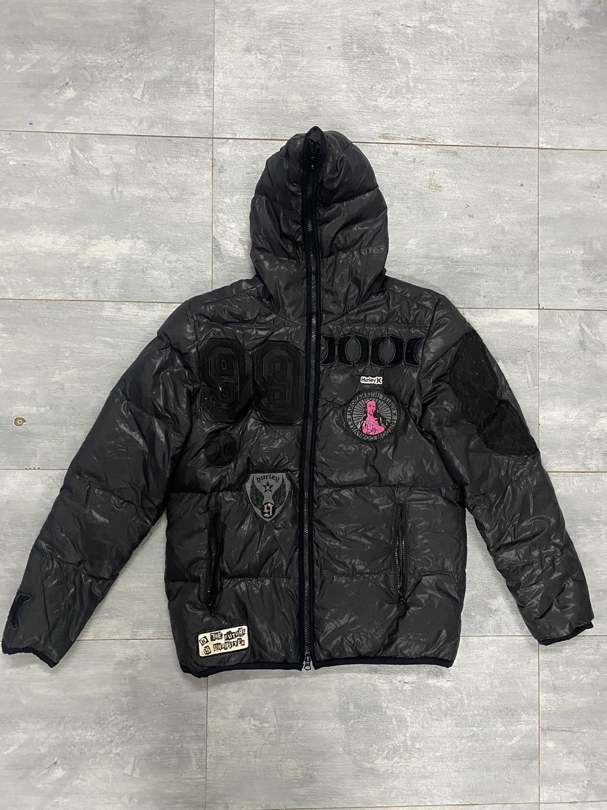 Hurley Puffer Hurley Down Full Zipper Hoodie Jacket Size US L / EU 52-54 / 3 - 5 Thumbnail