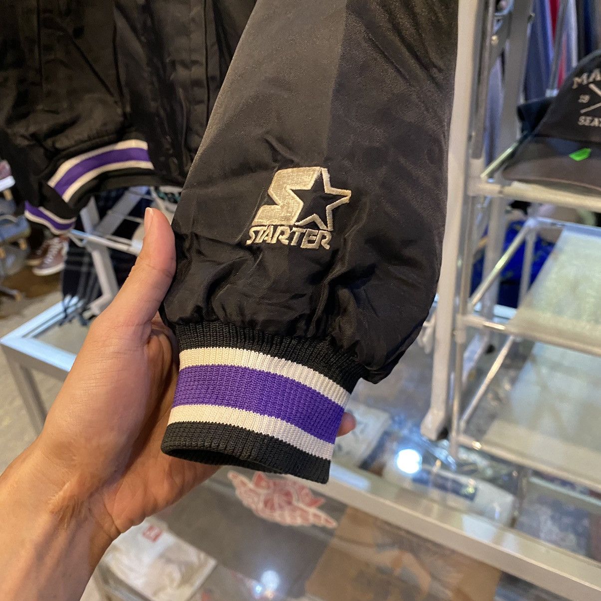 MLB Vintage Starter Rockies Bomber Jacket Size US M / EU 48-50 / 2 - 6 Thumbnail