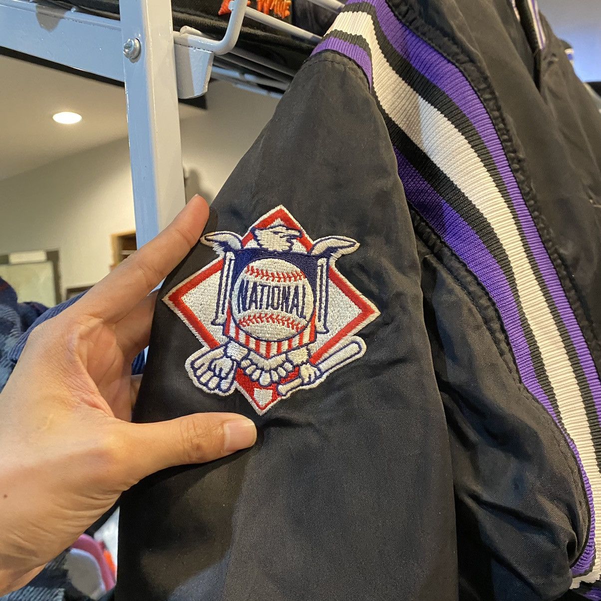 MLB Vintage Starter Rockies Bomber Jacket Size US M / EU 48-50 / 2 - 9 Thumbnail
