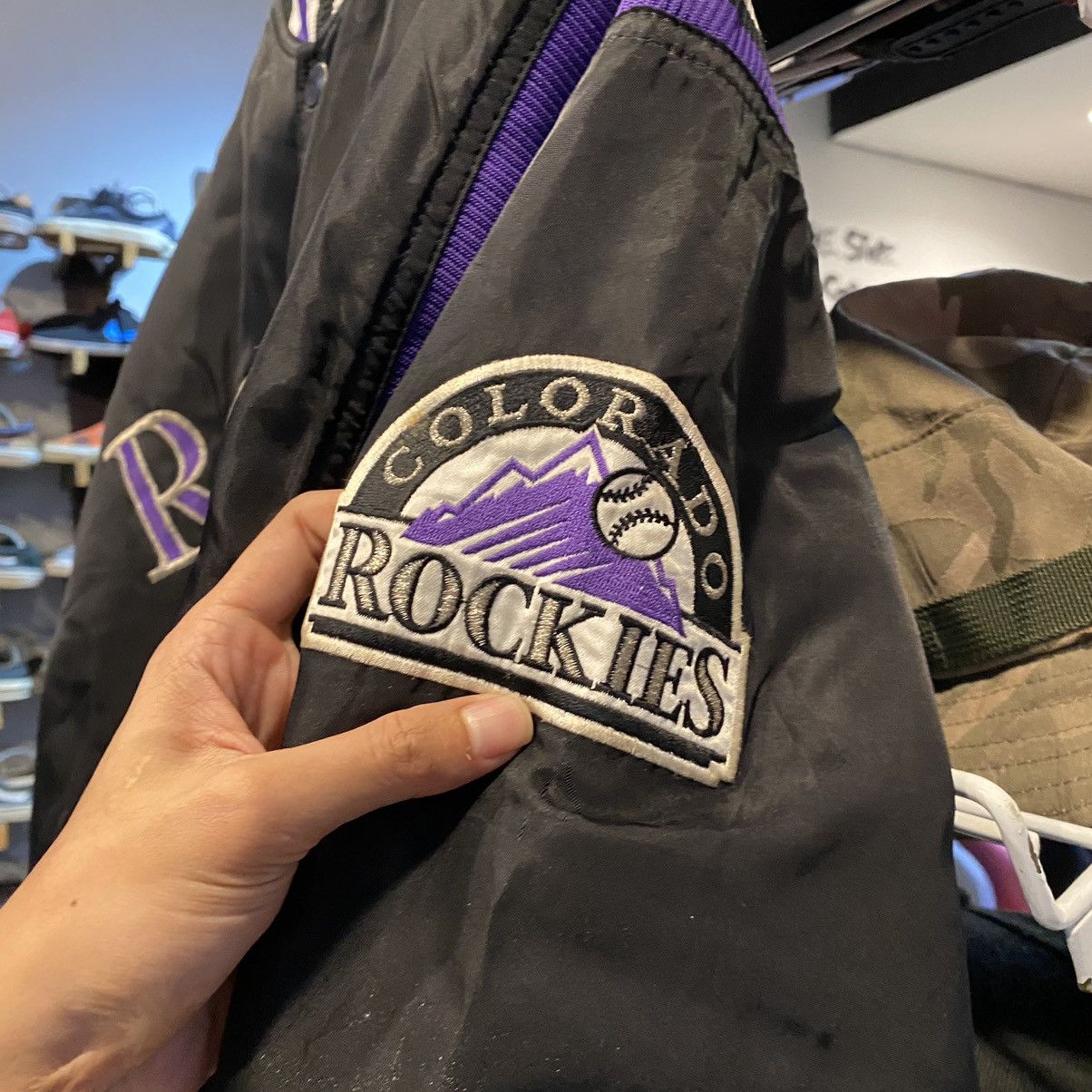 MLB Vintage Starter Rockies Bomber Jacket Size US M / EU 48-50 / 2 - 7 Thumbnail