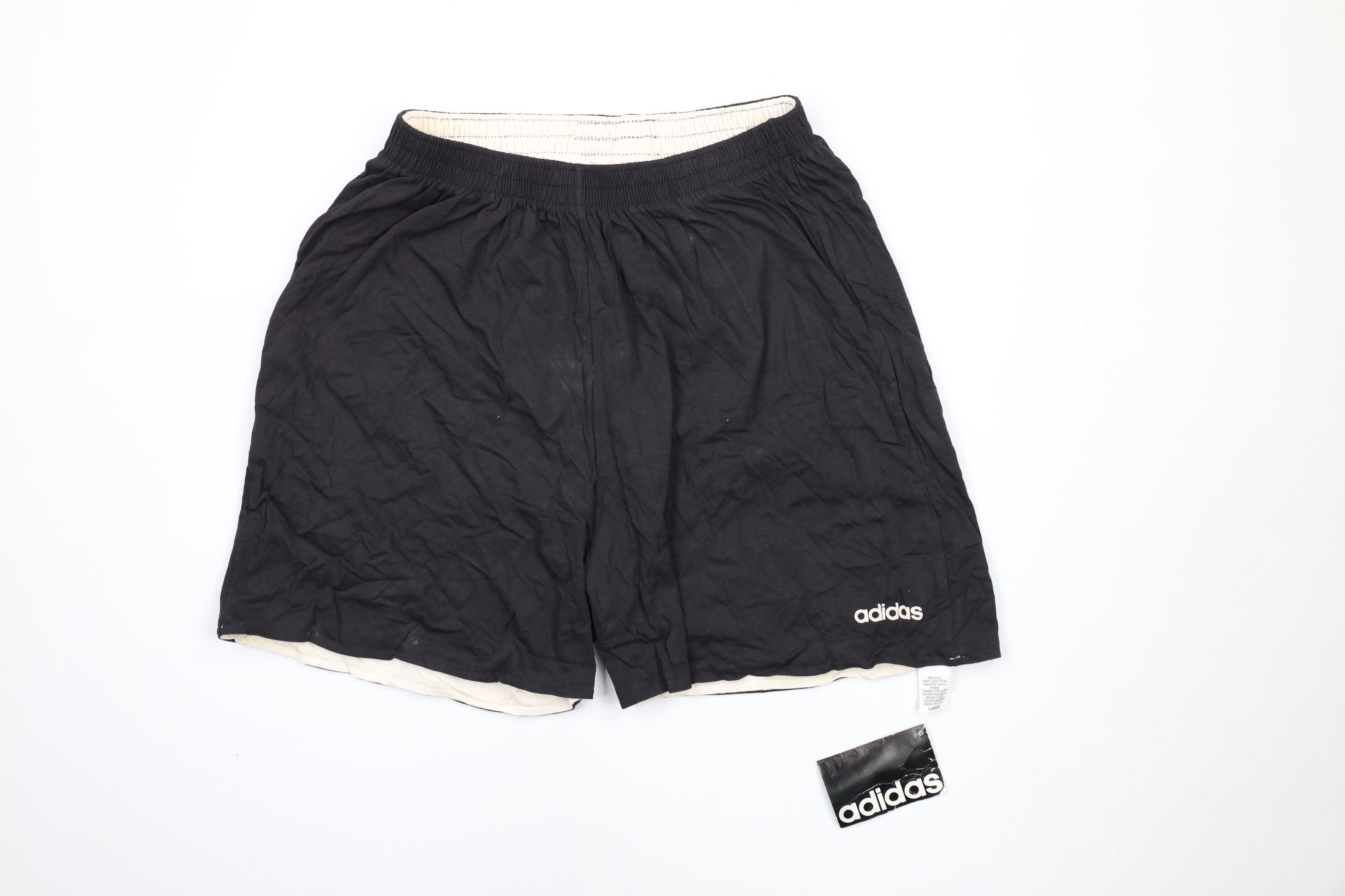 Adidas × Vintage NOS Vintage 90s Adidas Out Above Knee Shorts Cotton USA Size US 34 / EU 50 - 1 Thumbnail