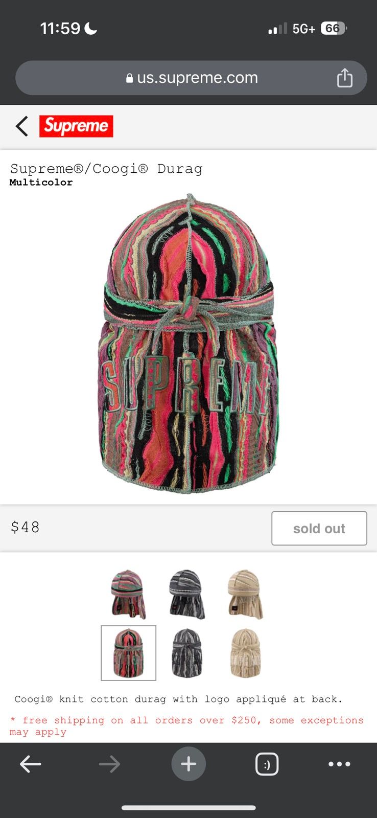 x Coogi knitted durag