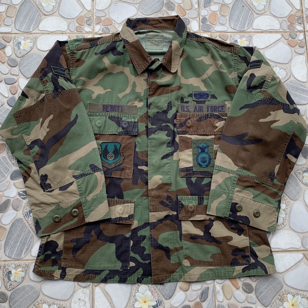 Vintage Vintage Us Air Force Camouflage Uniform Size US L / EU 52-54 / 3 - 2 Thumbnail