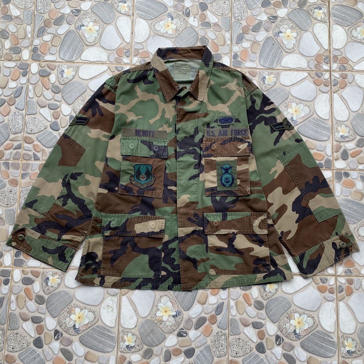 Vintage Vintage Us Air Force Camouflage Uniform Size US L / EU 52-54 / 3 - 1 Thumbnail