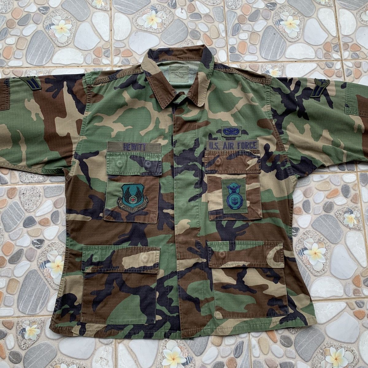 Vintage Vintage Us Air Force Camouflage Uniform Size US L / EU 52-54 / 3 - 5 Thumbnail