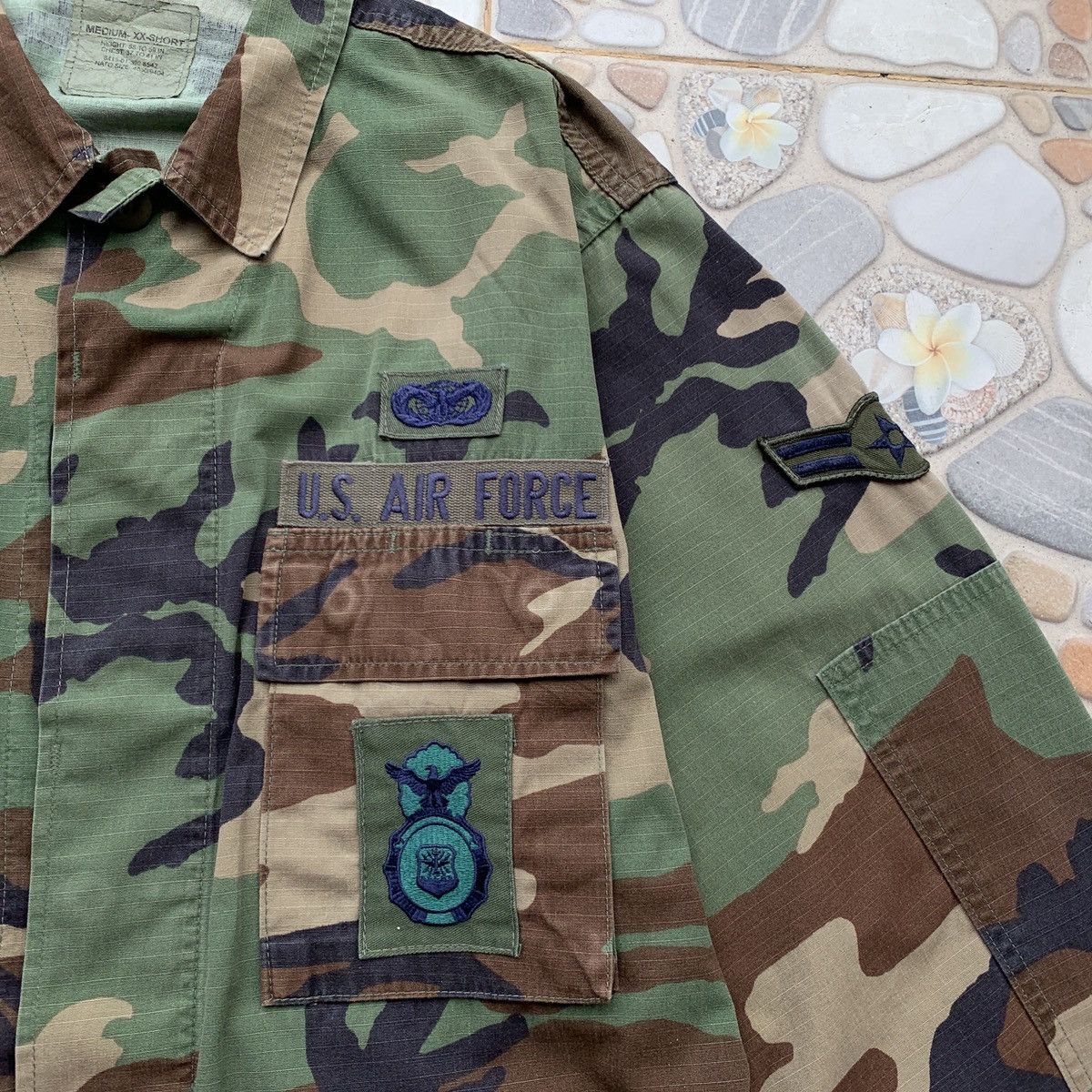 Vintage Vintage Us Air Force Camouflage Uniform Size US L / EU 52-54 / 3 - 7 Thumbnail