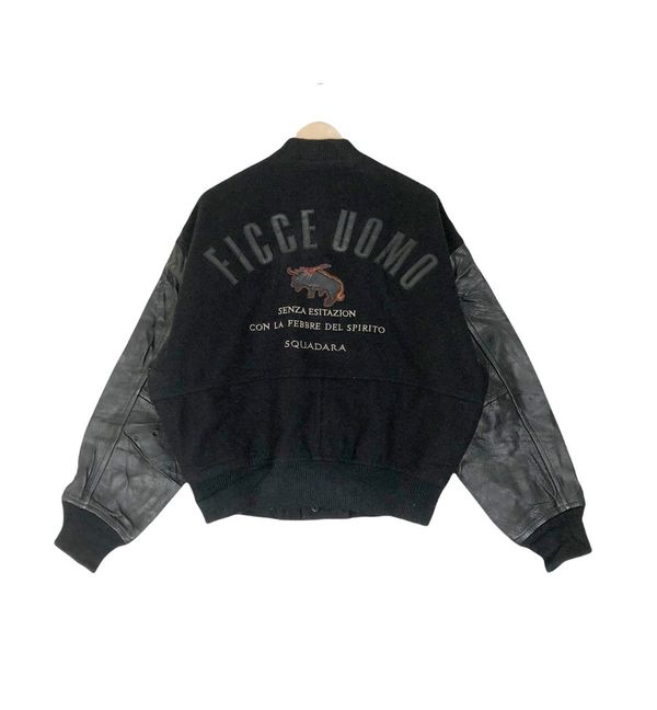 Oldvarsity/Stadium Yoshiyuki Konishi Ficce Uomo Wool Leather