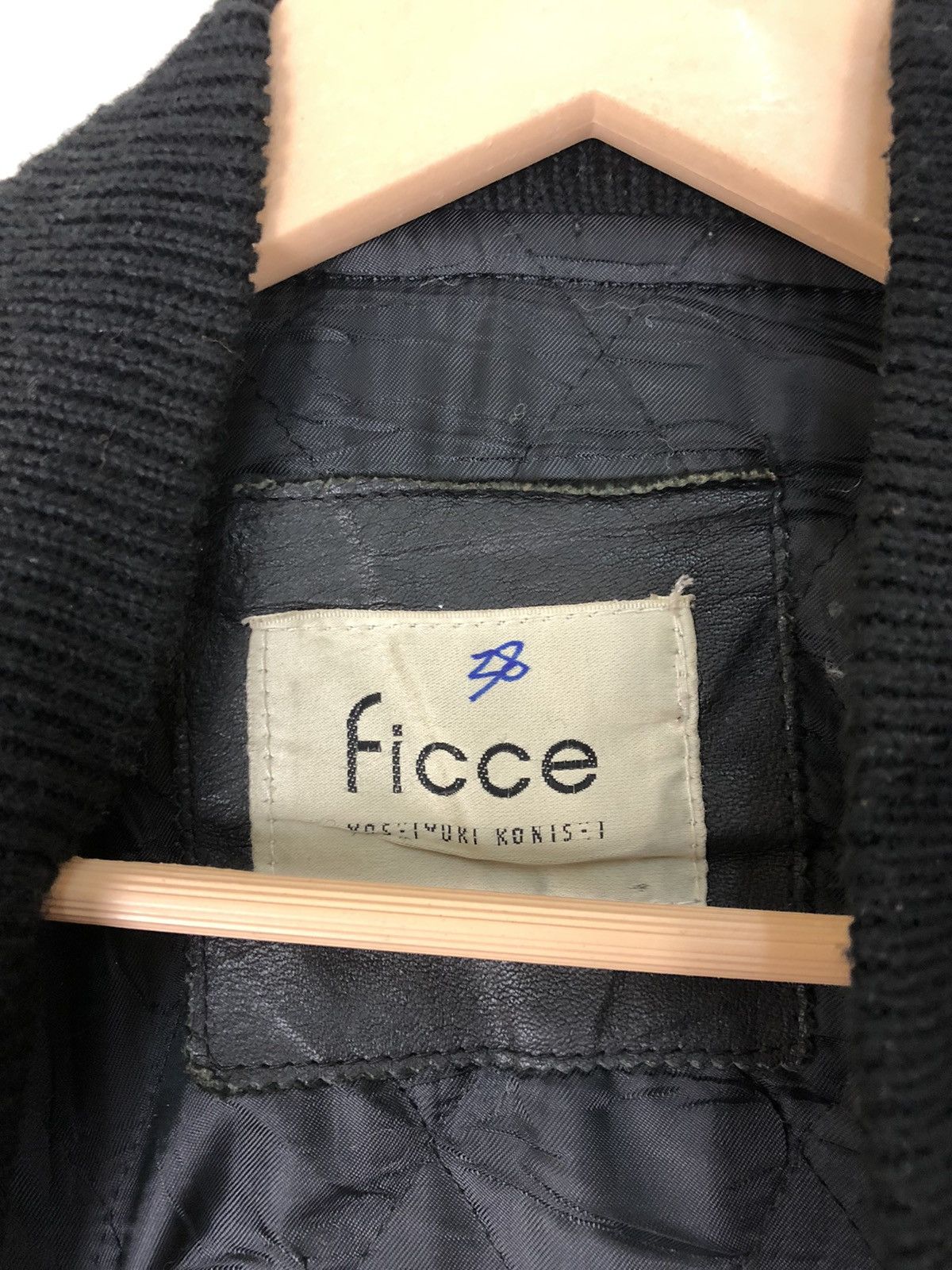 Japanese Brand Yoshiyuki Konishi Ficce Uomo Wool Leather Varsity Jacket Size US L / EU 52-54 / 3 - 9 Thumbnail