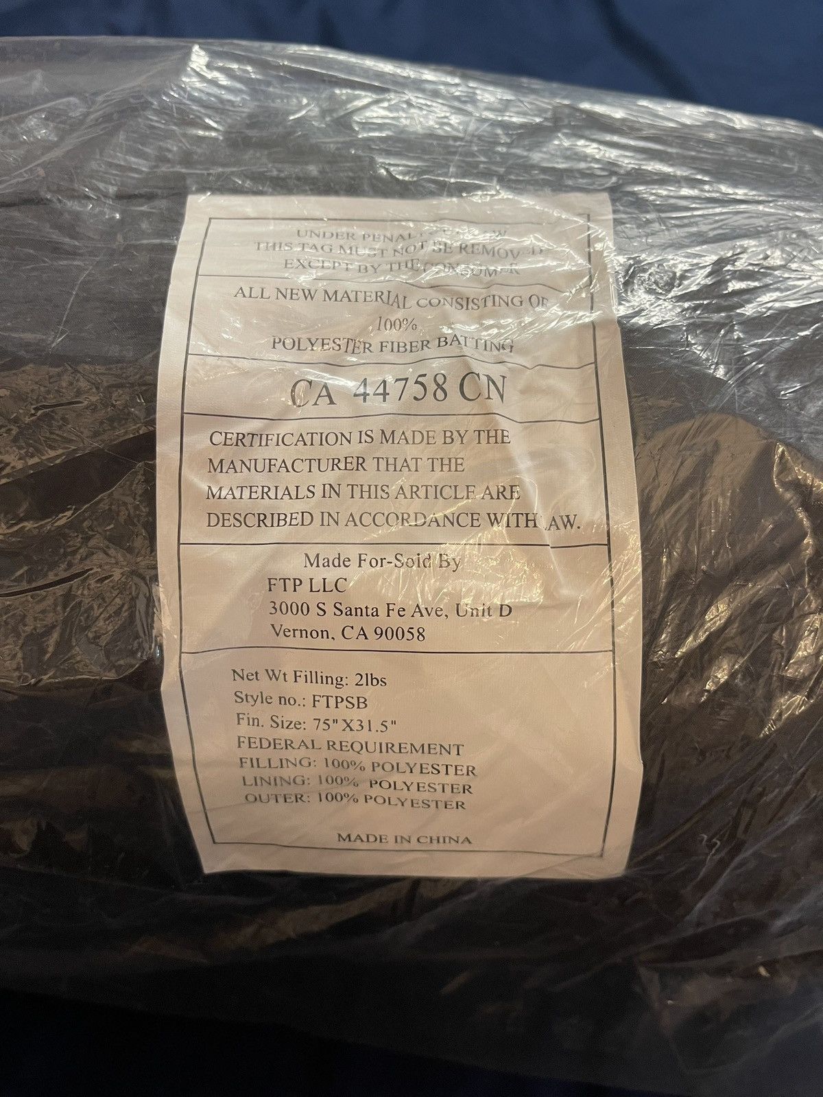 Fuck The Population FTP Sleeping Bag FW19 Size ONE SIZE - 5 Thumbnail