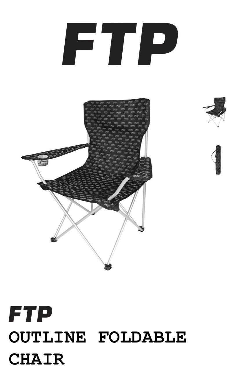 Fuck The Population FTP Outline Foldable Chair Size ONE SIZE - 1 Thumbnail