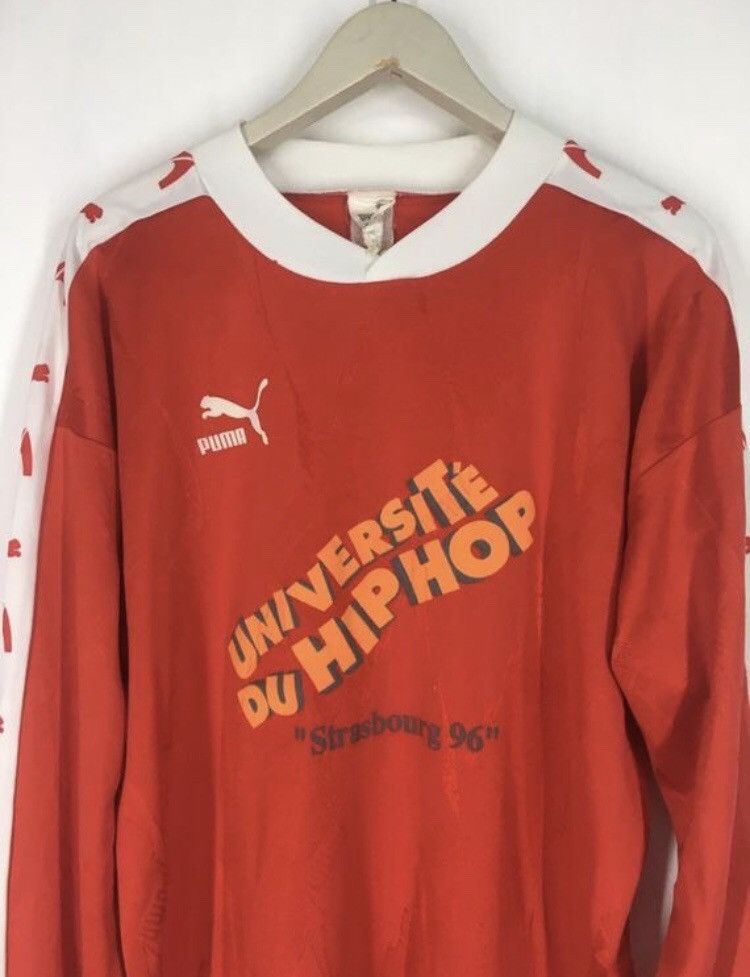 Puma Vintage Puma Université Du hip hop "Strasbourg 96" side tape Size US XL / EU 56 / 4 - 3 Thumbnail