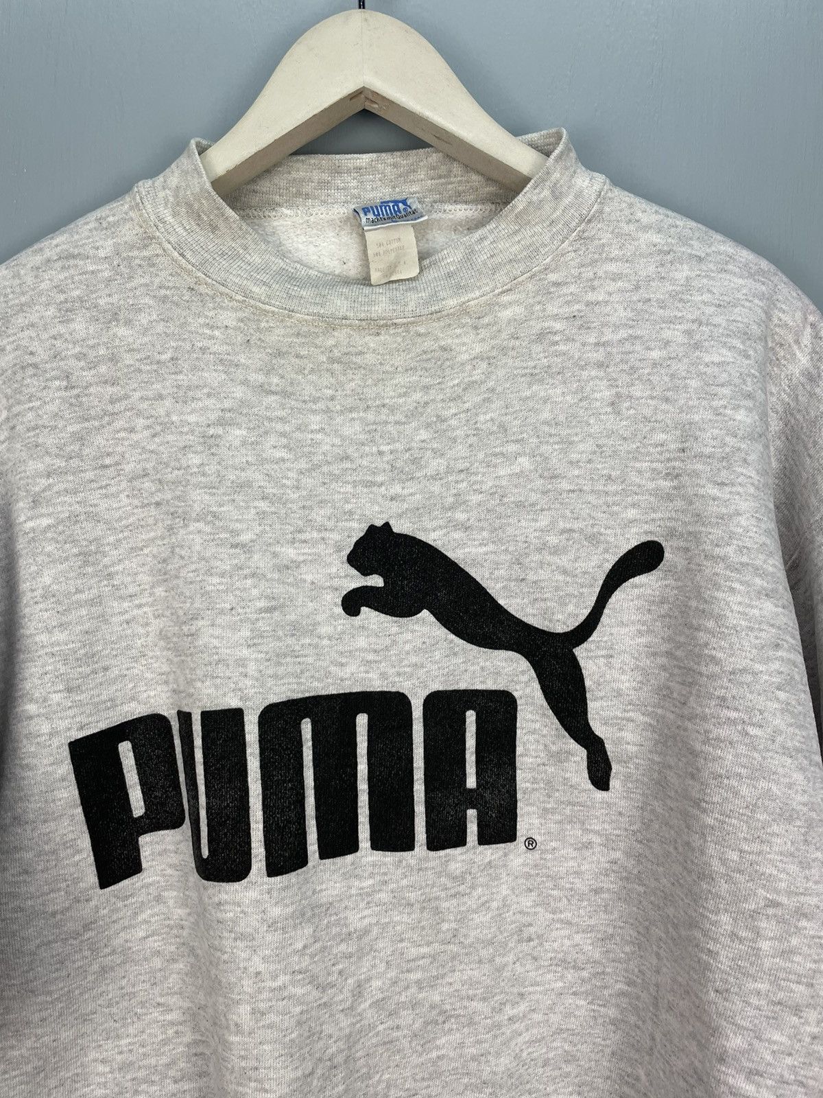 Puma Vintage 90s Puma big logo sweatshirt Size US L / EU 52-54 / 3 - 3 Thumbnail