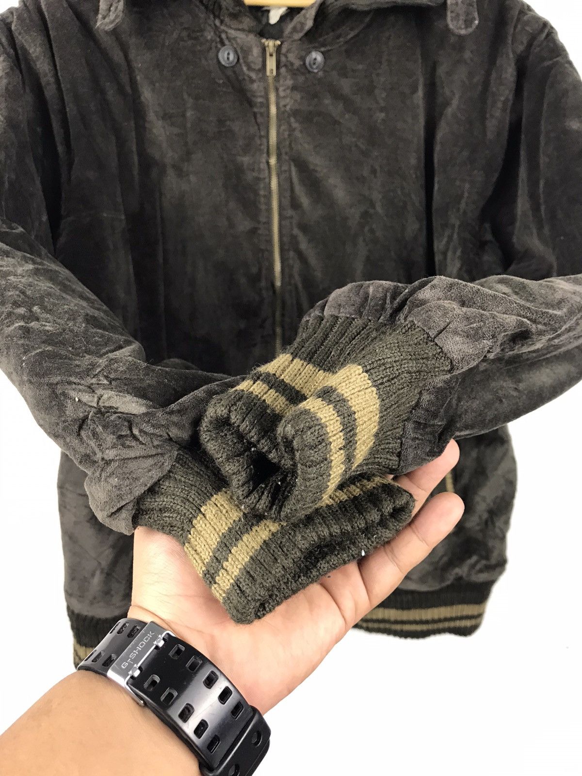 Woolrich Woolen Mills 🔥Very Rare🔥Woolrich 90's Velvet Bomber jacket Size US XL / EU 56 / 4 - 7 Thumbnail