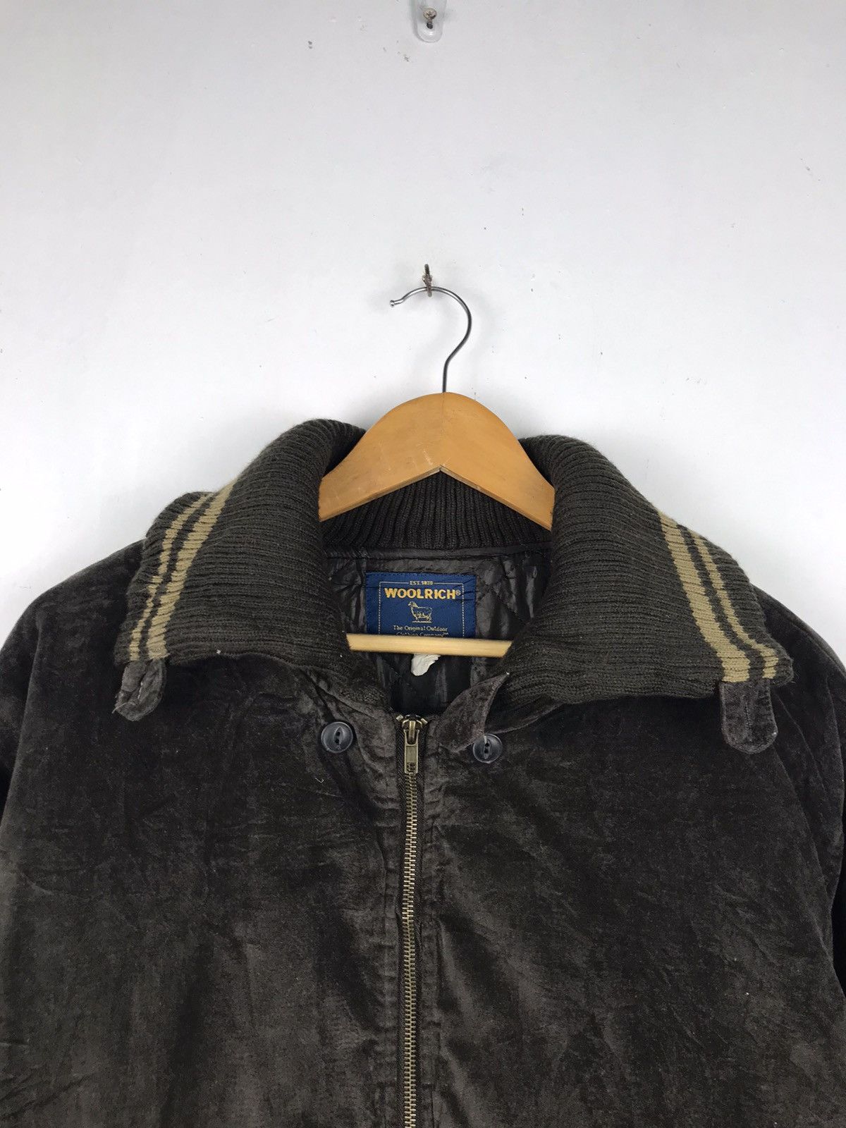 Woolrich Woolen Mills 🔥Very Rare🔥Woolrich 90's Velvet Bomber jacket Size US XL / EU 56 / 4 - 3 Thumbnail