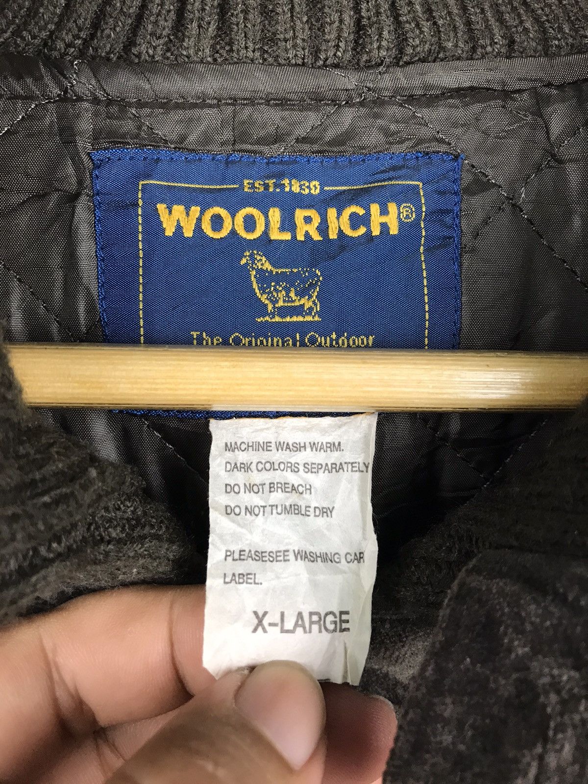 Woolrich Woolen Mills 🔥Very Rare🔥Woolrich 90's Velvet Bomber jacket Size US XL / EU 56 / 4 - 4 Thumbnail