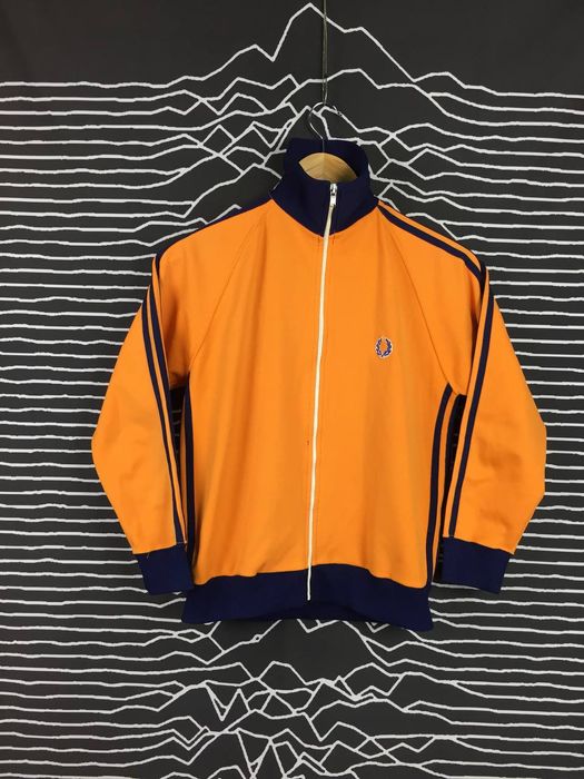 Vintage Vtg 80s Fred Perry Orange Track Top Trainer Jacket | Grailed