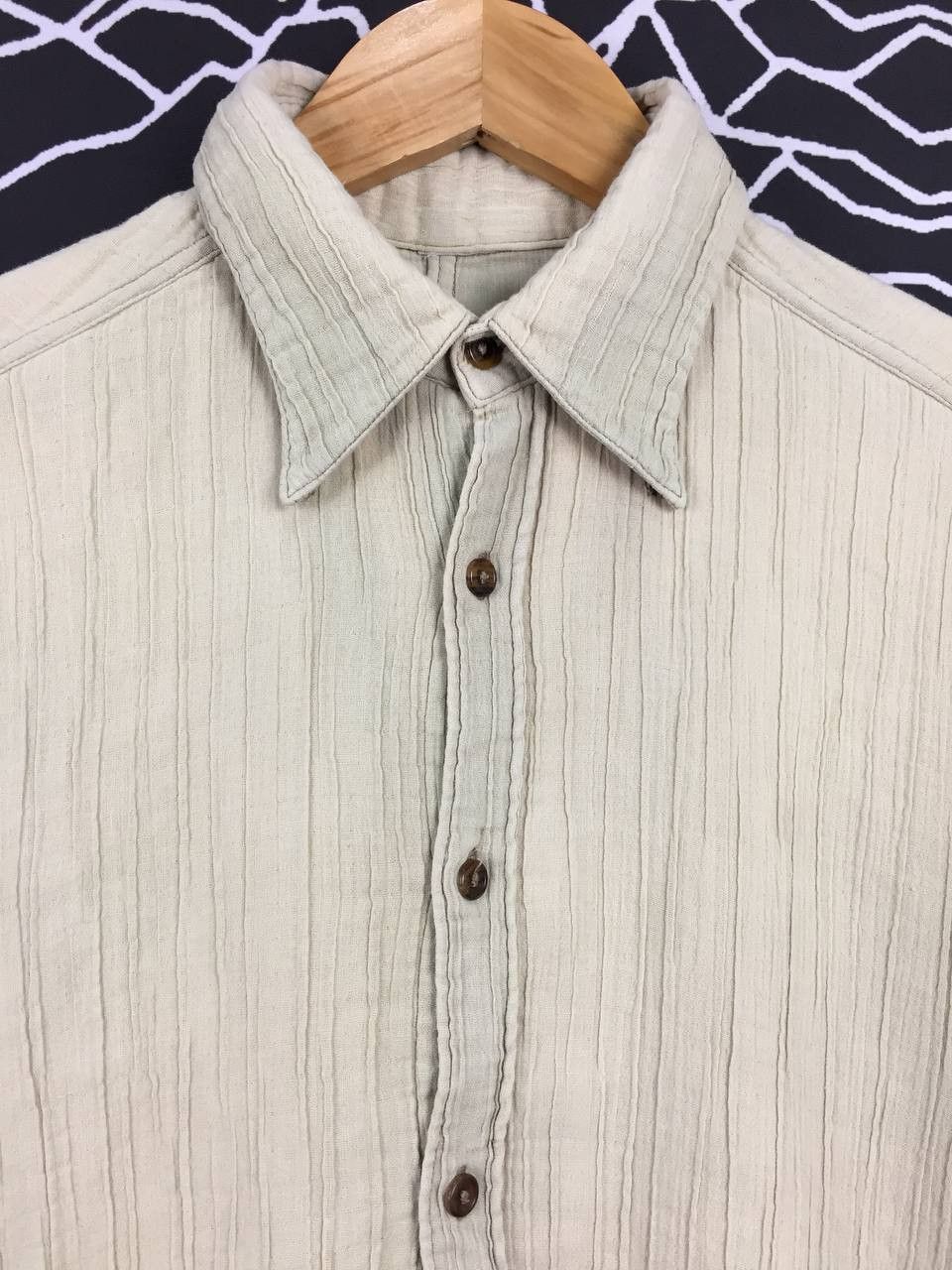 Japanese Brand ripvanwinkle Avantgarde Archive Pinstripe Chord Shirt Size US L / EU 52-54 / 3 - 4 Thumbnail