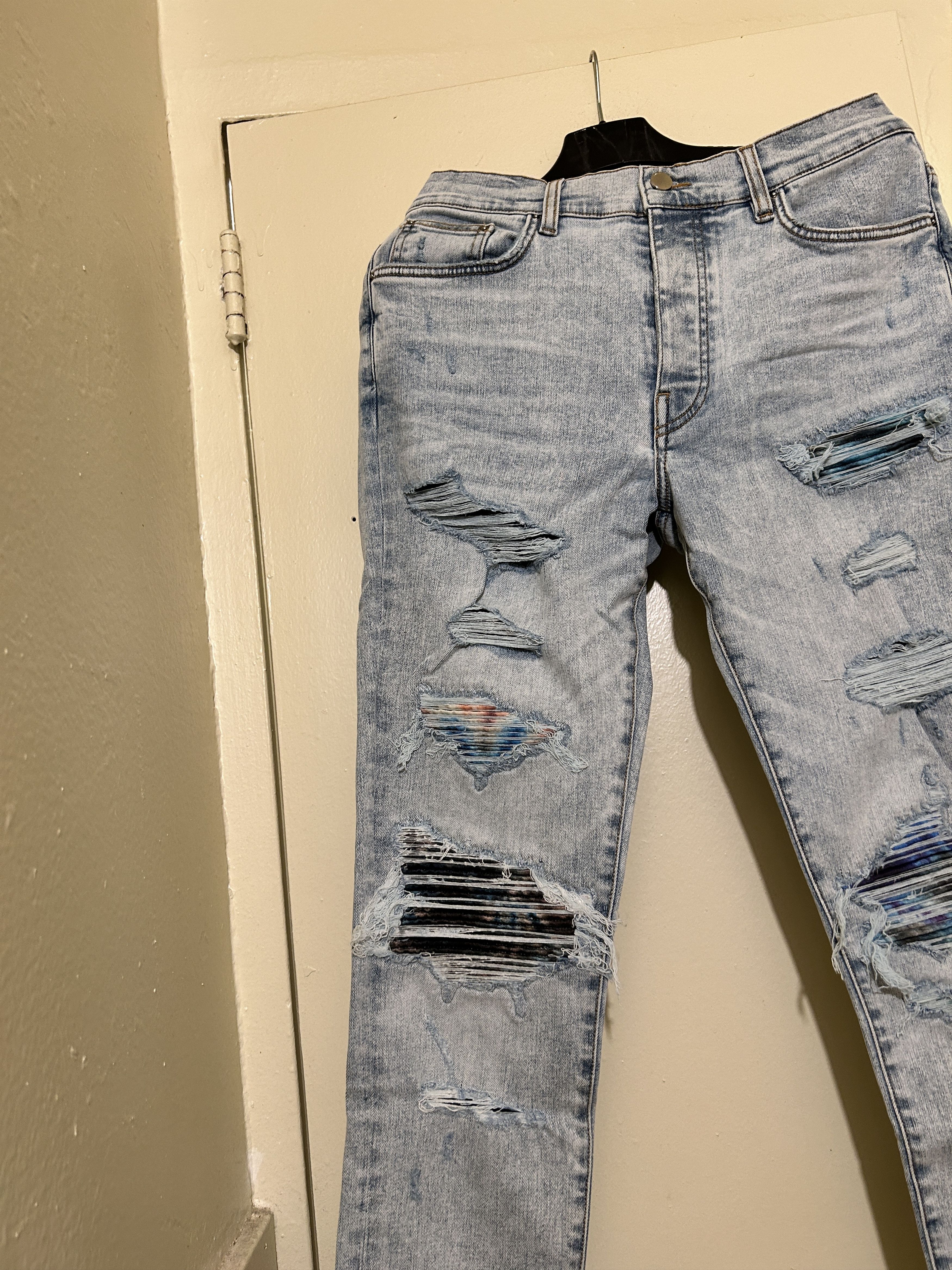Amiri amiri tie dye mx1 skinny jeans rainbow Size US 32 / EU 48 - 4 Thumbnail