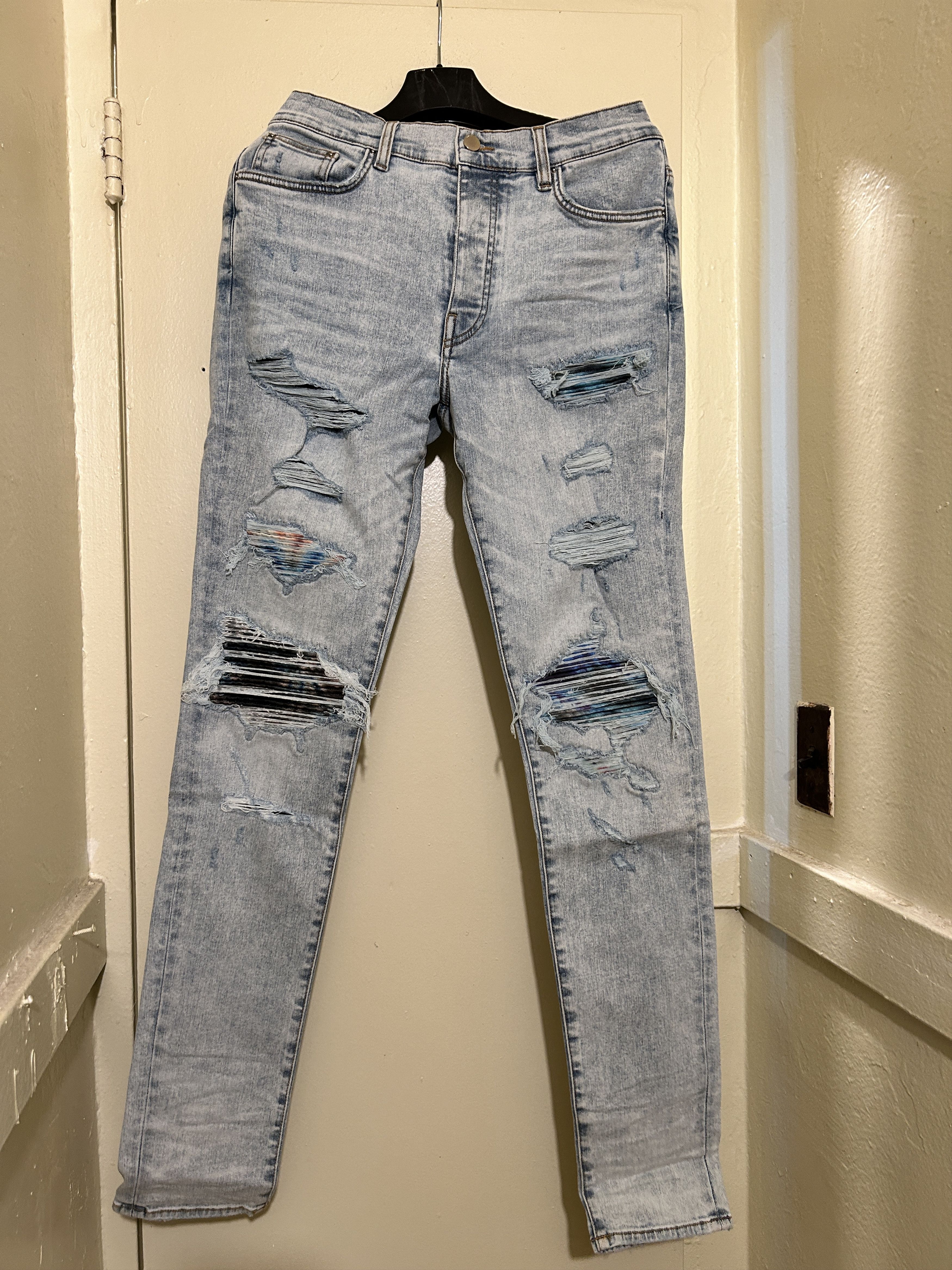 Amiri amiri tie dye mx1 skinny jeans rainbow Size US 32 / EU 48 - 2 Thumbnail