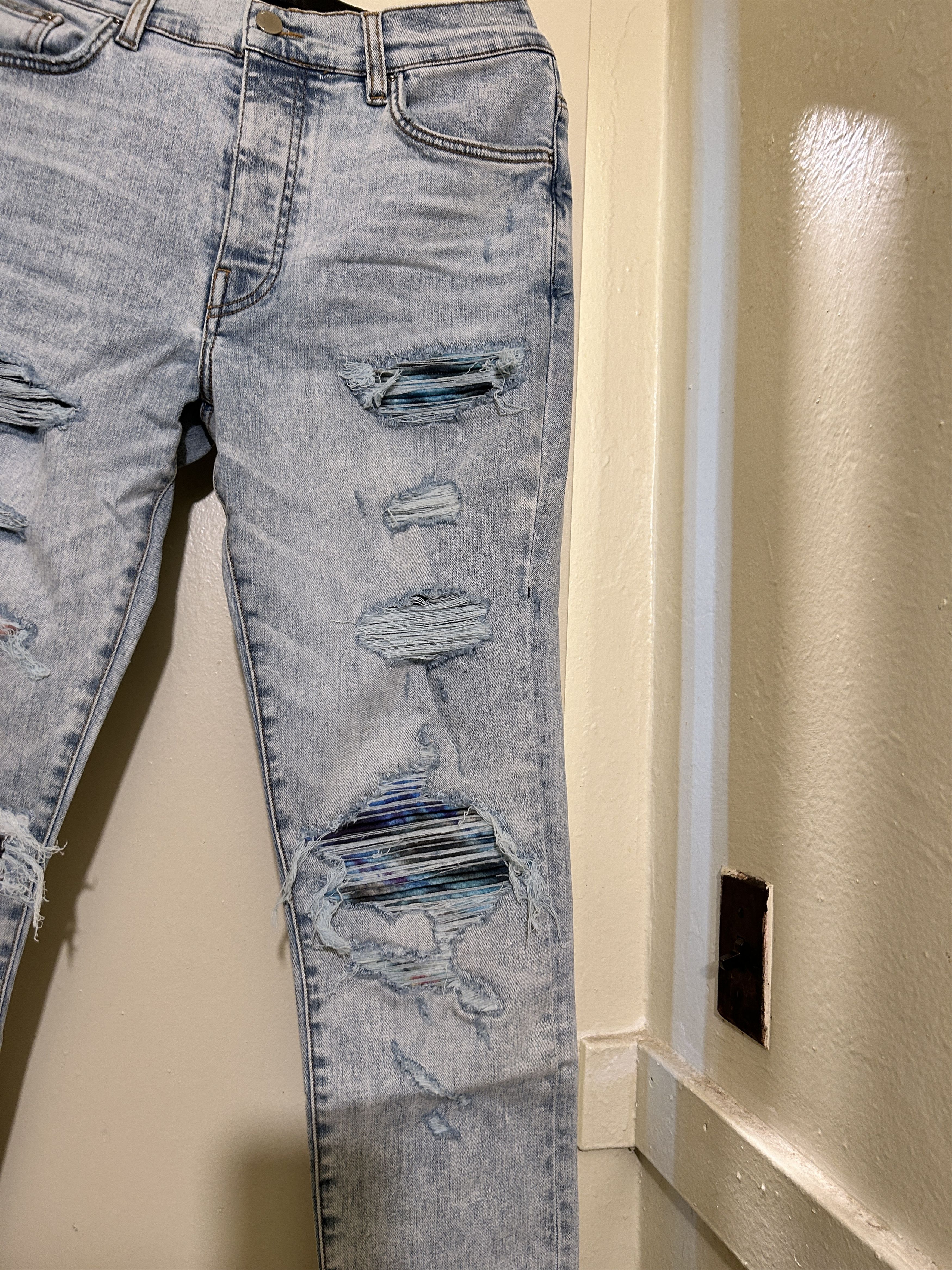 Amiri amiri tie dye mx1 skinny jeans rainbow Size US 32 / EU 48 - 3 Thumbnail