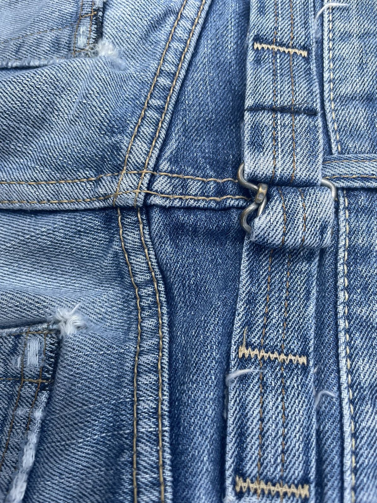 Edwin × Vintage Vintage Edwin 505ZX Aging Distressed Denim Size US 33 - 21 Thumbnail