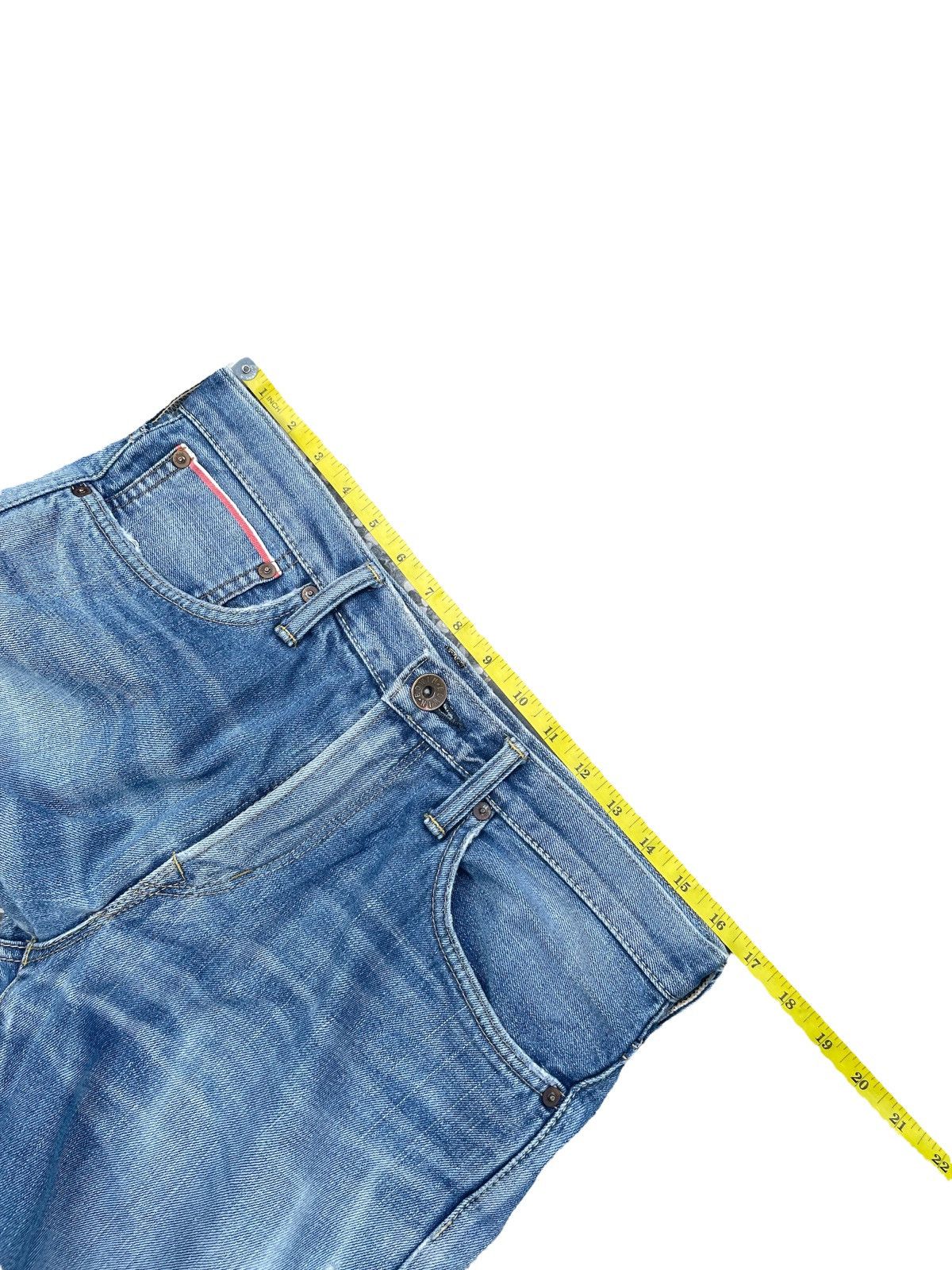 Edwin × Vintage Vintage Edwin 505ZX Aging Distressed Denim Size US 33 - 2 Thumbnail