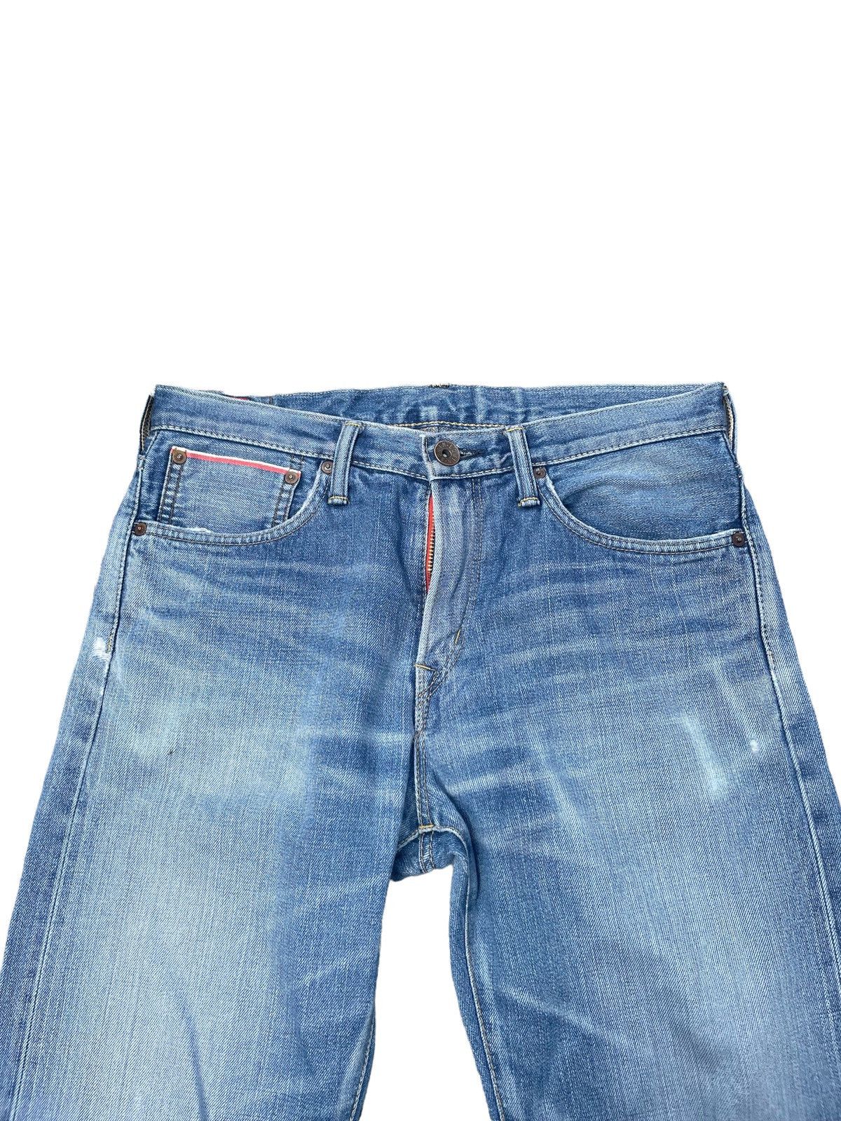 Edwin × Vintage Vintage Edwin 505ZX Aging Distressed Denim Size US 33 - 8 Thumbnail