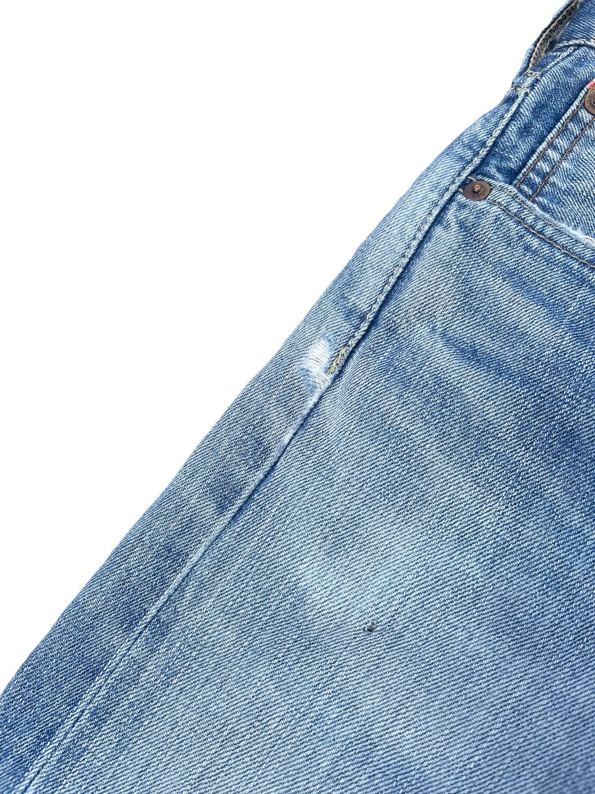Edwin × Vintage Vintage Edwin 505ZX Aging Distressed Denim Size US 33 - 10 Thumbnail