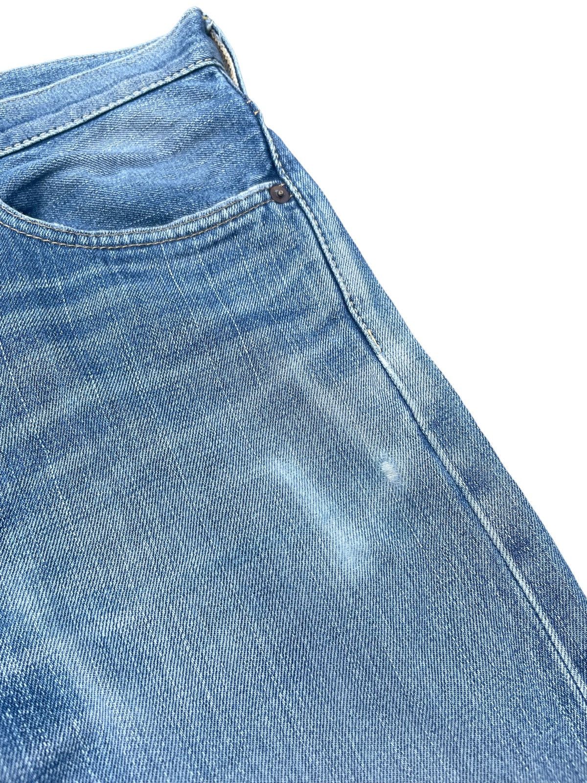 Edwin × Vintage Vintage Edwin 505ZX Aging Distressed Denim Size US 33 - 9 Thumbnail