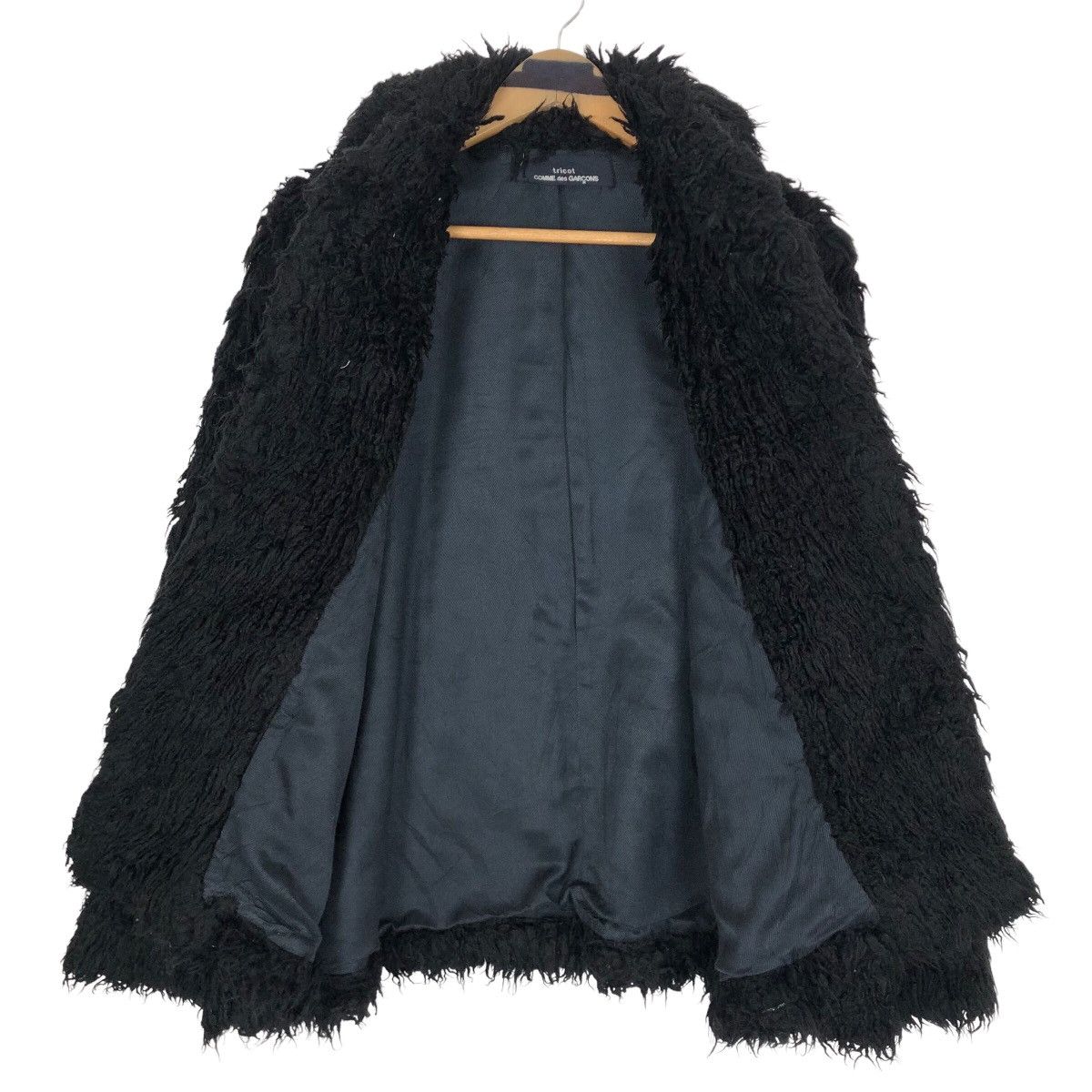 Comme des Garcons Vintage 90s Tricot Comme Des AD1993 Faux Fur Coat TC-040060 Size ONE SIZE - 16 Thumbnail