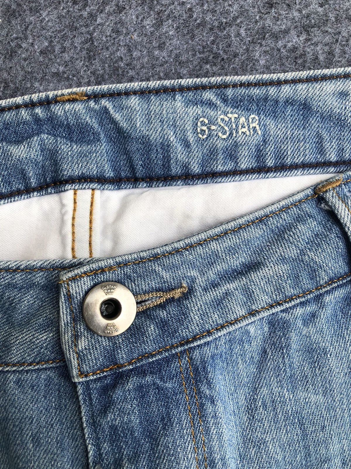 G-Star Rare🔥G Star Raw Denim Jeans Size US 35 - 9 Thumbnail