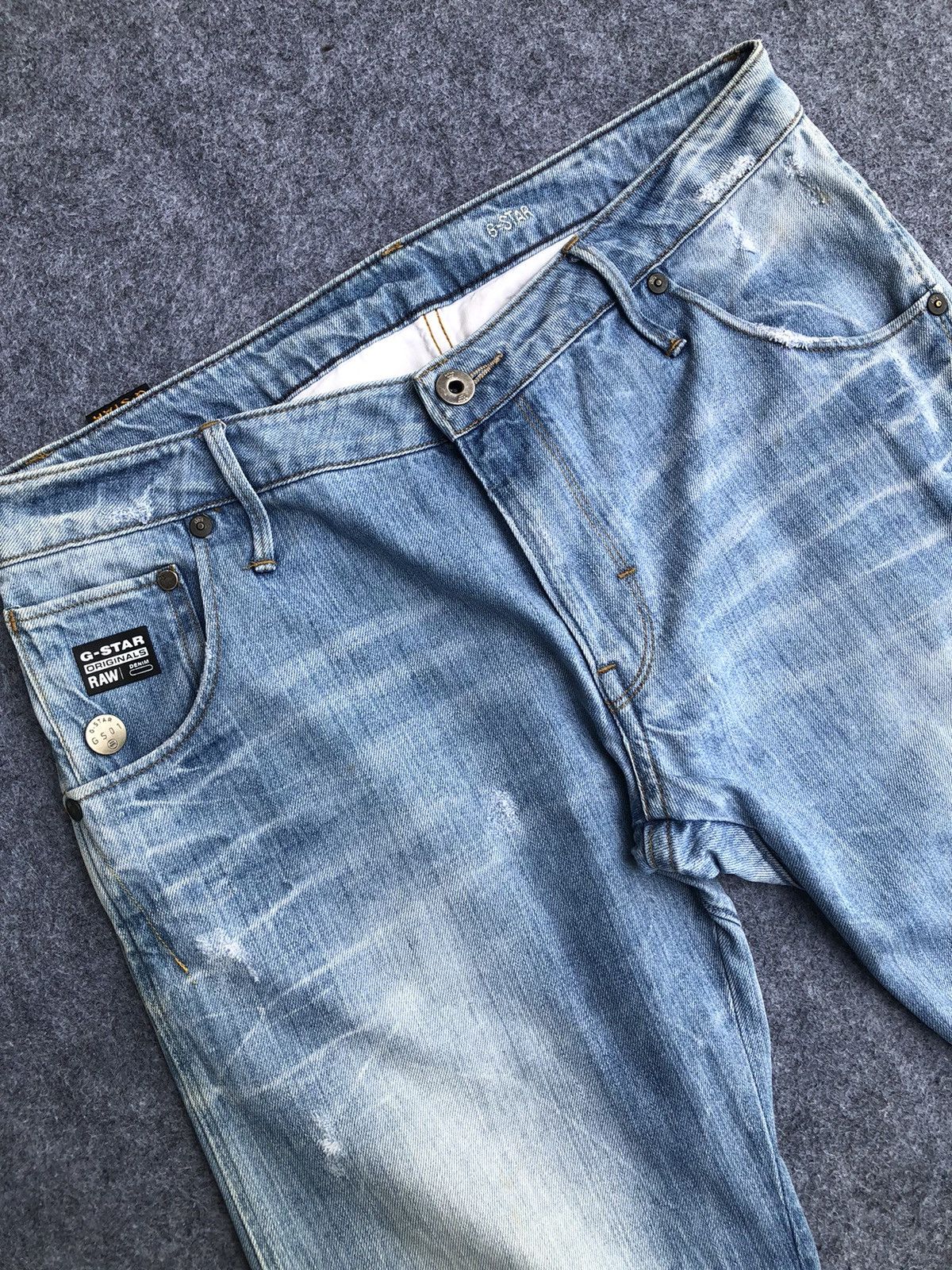 G-Star Rare🔥G Star Raw Denim Jeans Size US 35 - 4 Thumbnail