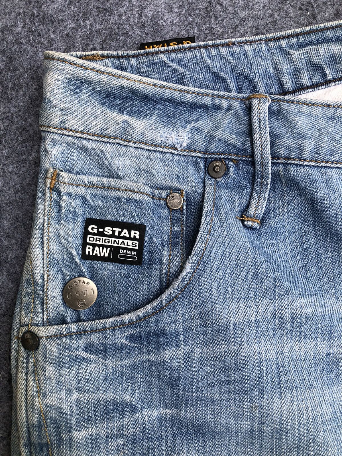G-Star Rare🔥G Star Raw Denim Jeans Size US 35 - 7 Thumbnail