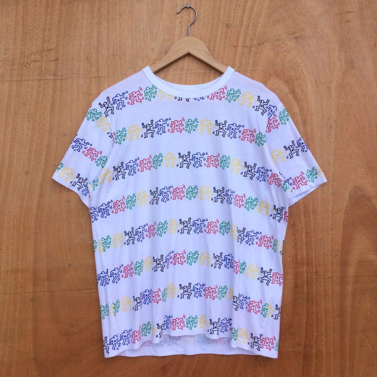 image of Art Special Edition Keith Haring Multicolor Full Printed, Men's (Size Large)