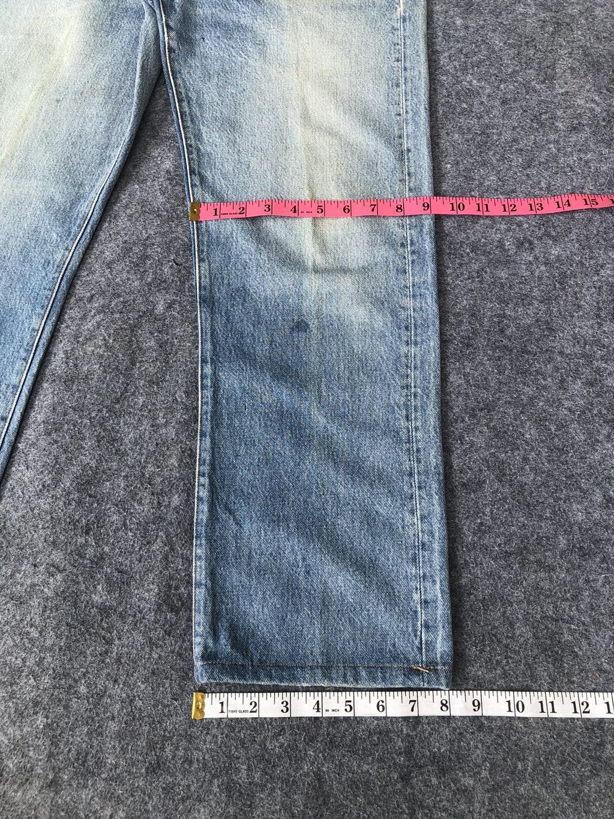 Jean Rare🔥Vintage 80s Levis 501 Light Wash Denim Jeans Size US 32 / EU 48 - 18 Thumbnail